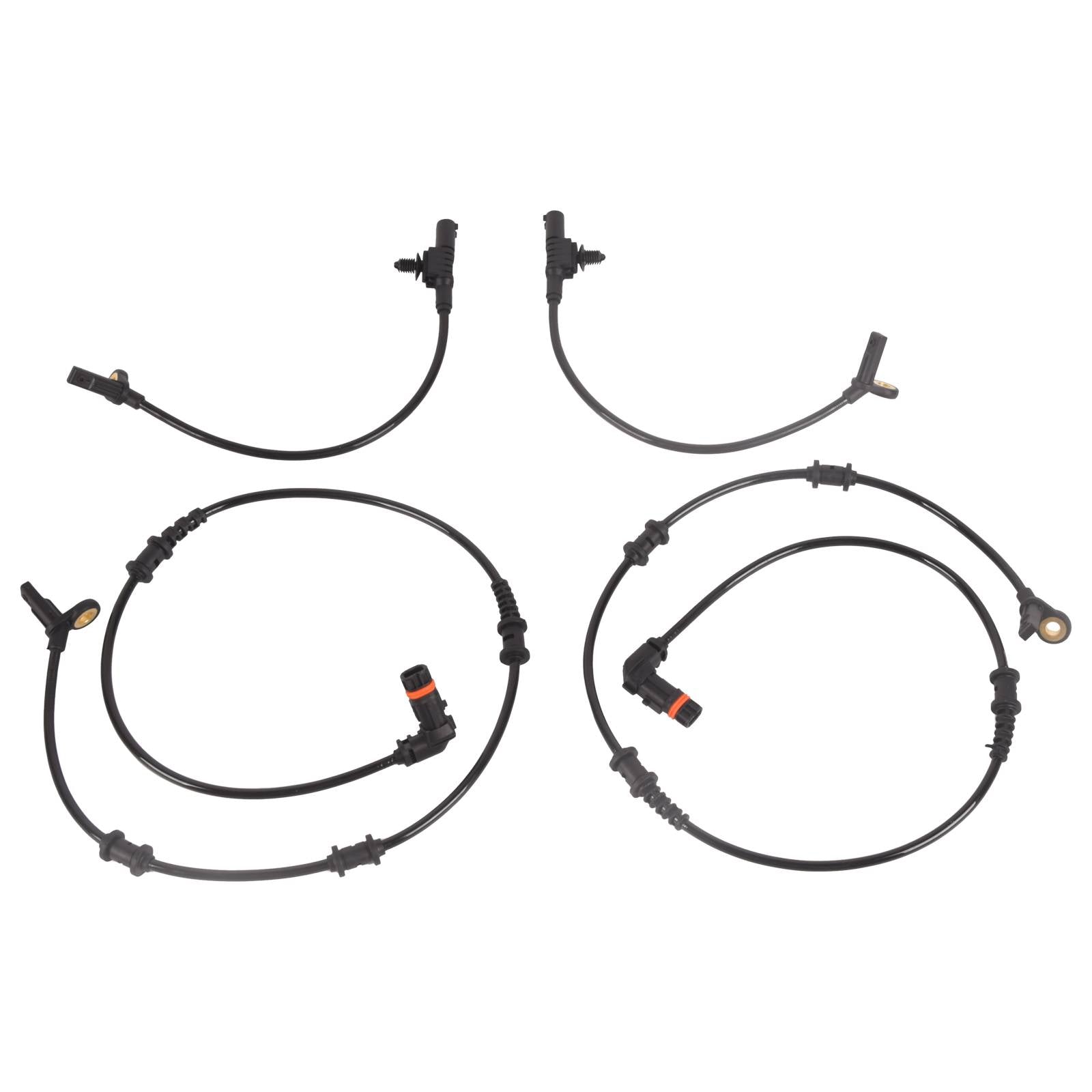 4PCS Front Rear Left Right ABS Wheel Speed Sensor For 07-10 Mercedes-Benz GL450