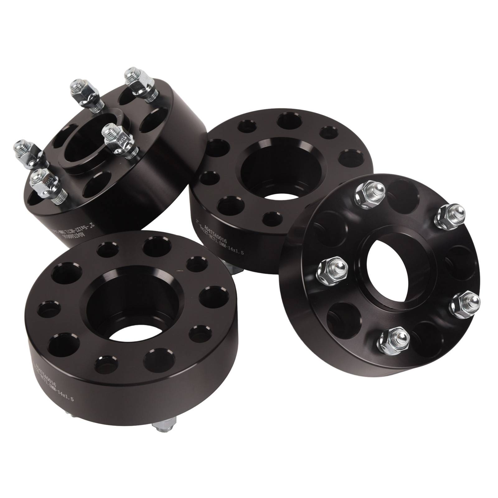 4x 2in Thick 5x5in Wheel Adapter Spacers M14x1.5 For Dodge Durango Jeep Wrangler