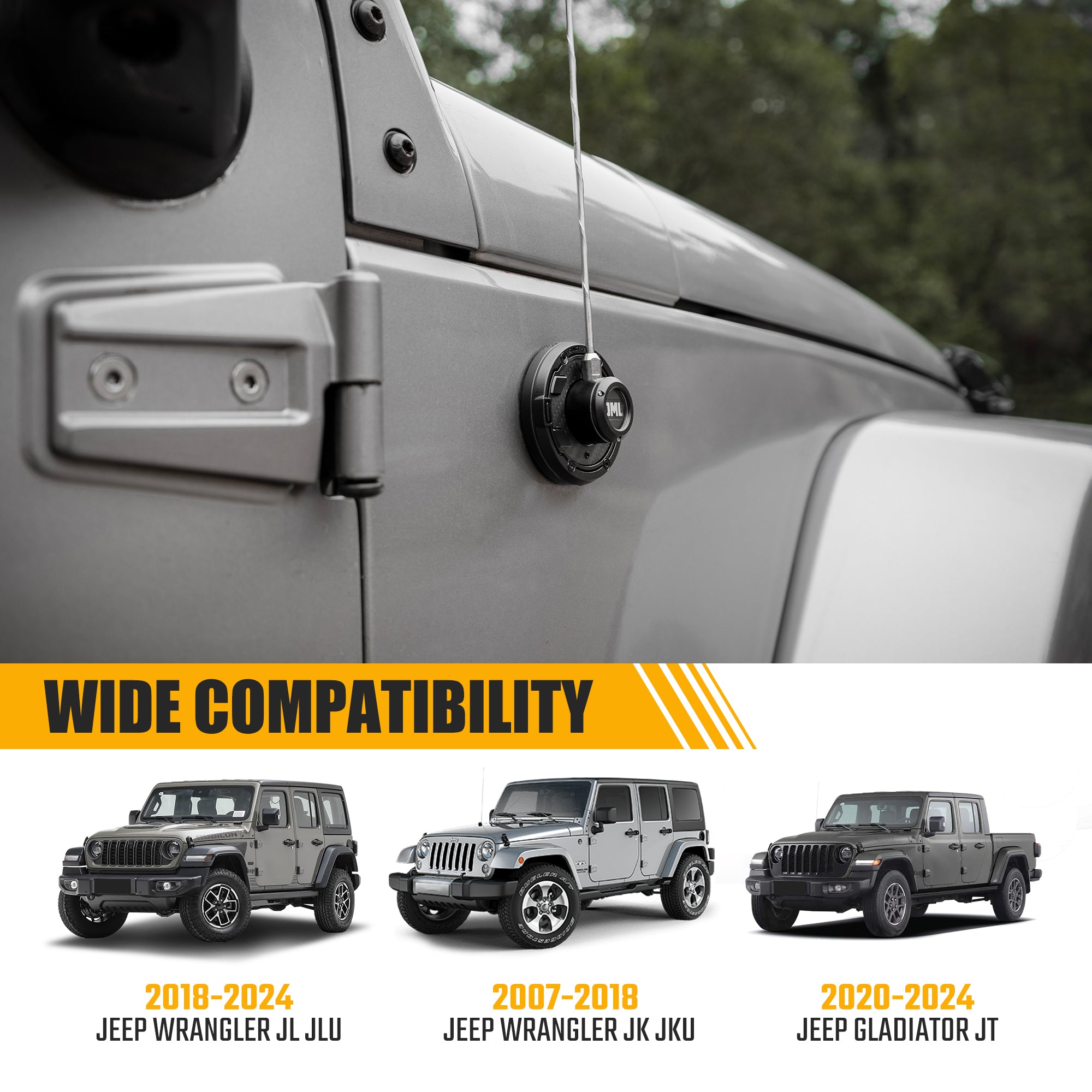 Antenna Base Cover For Jeep Wrangler 2007+ Jeep Gladiator2020+