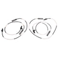 4PCS Front Rear Left & Right ABS Wheel Speed Sensor for BMW 128i 325i 323i 328i