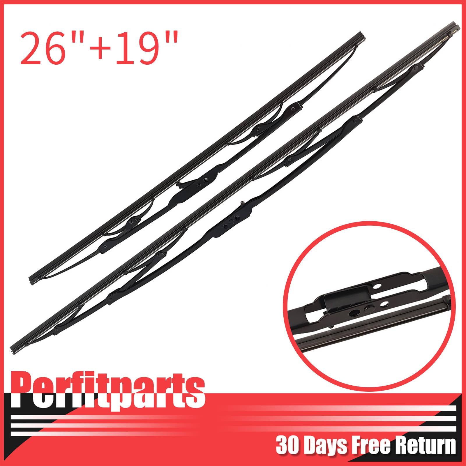 Wiper Blade Kit 26in / 19in Front Left & Right