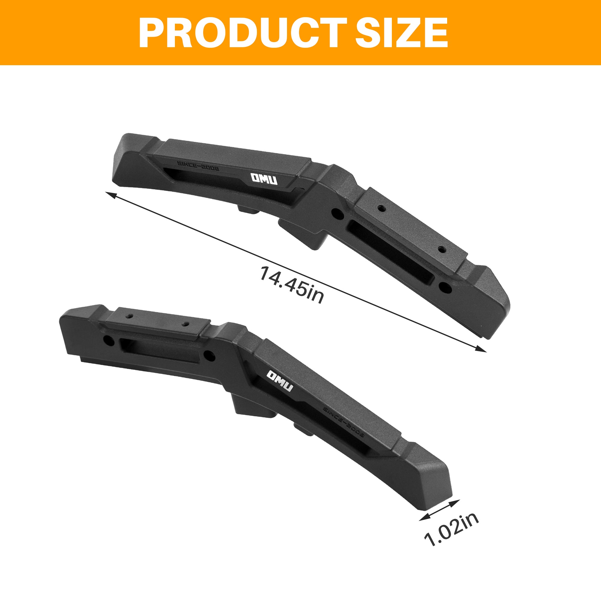 Aluminum Limb Riser Engine Hood Trail Sights Compatible with 2021+ Ford Bronco