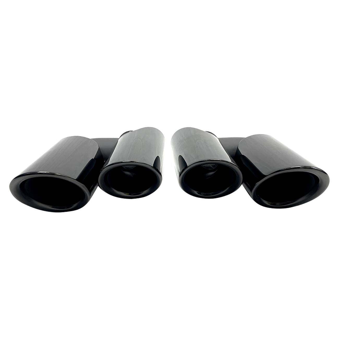 Left & Right Muffler Tail Tip Exhaust Pipe For Porsche Macan 2014-2018 2.0L