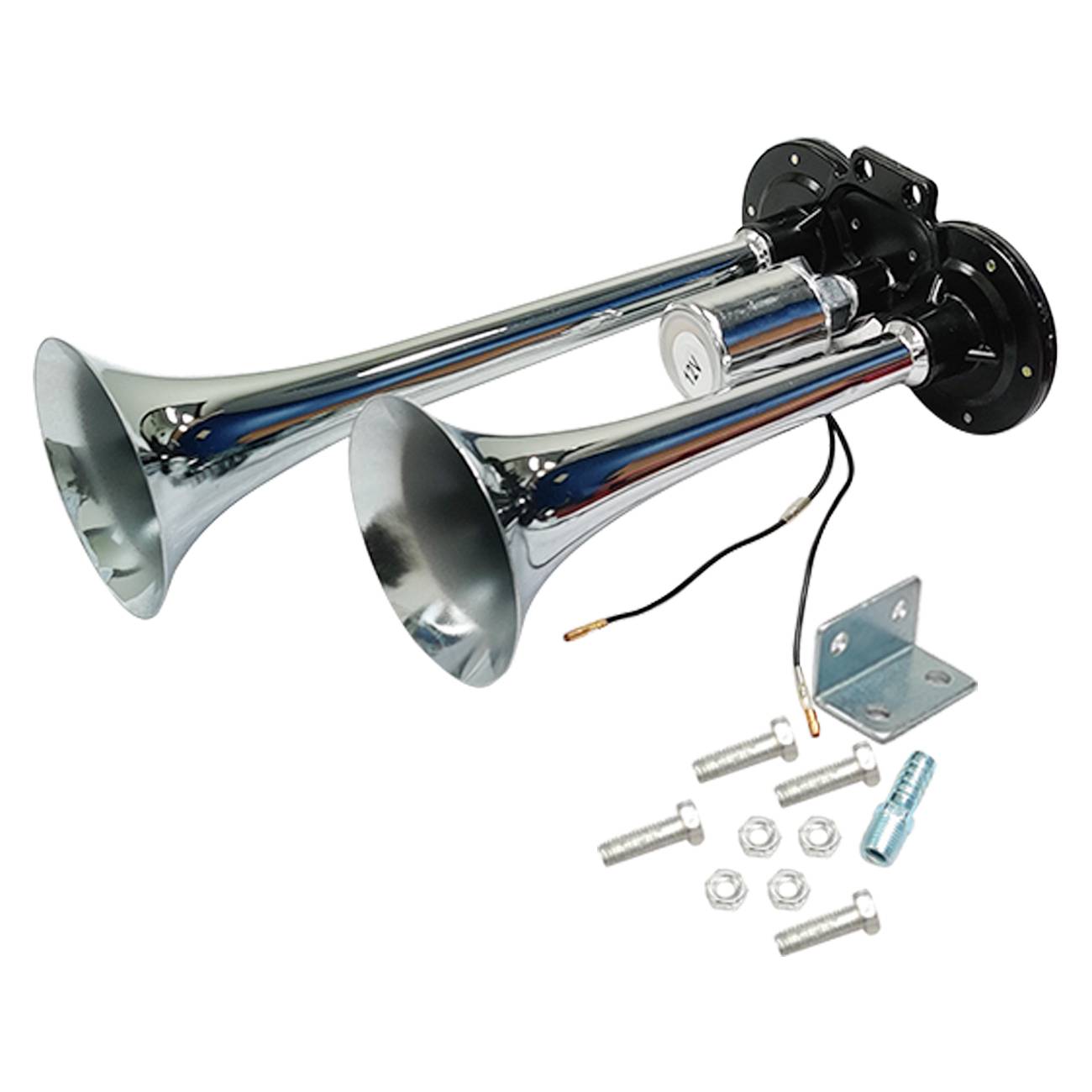 1000DB 12V Dual Trumpets Super Loud Car Electric Horn Truck Boat Train Speaker