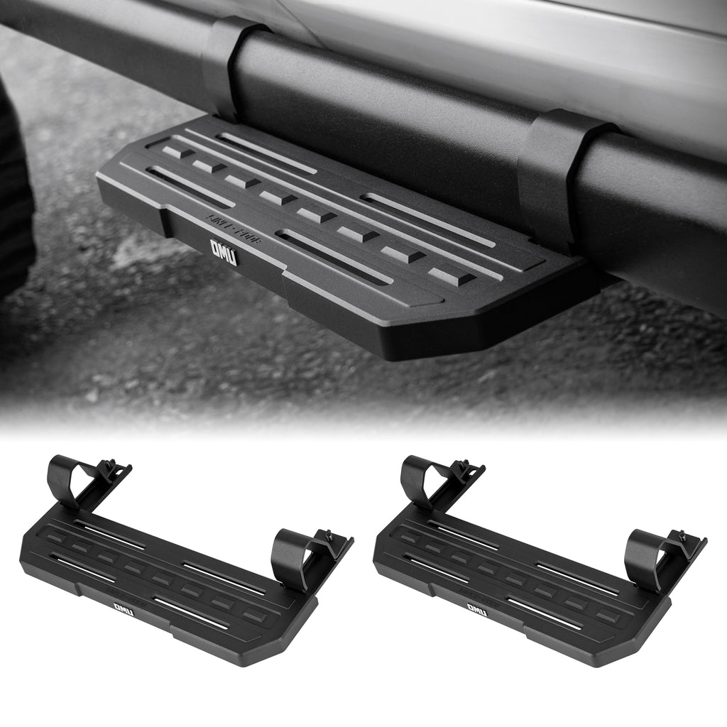 Side Steps For 2018+ Wrangler JL 2 Doors (Rubicon only) with OEM Rock Rails