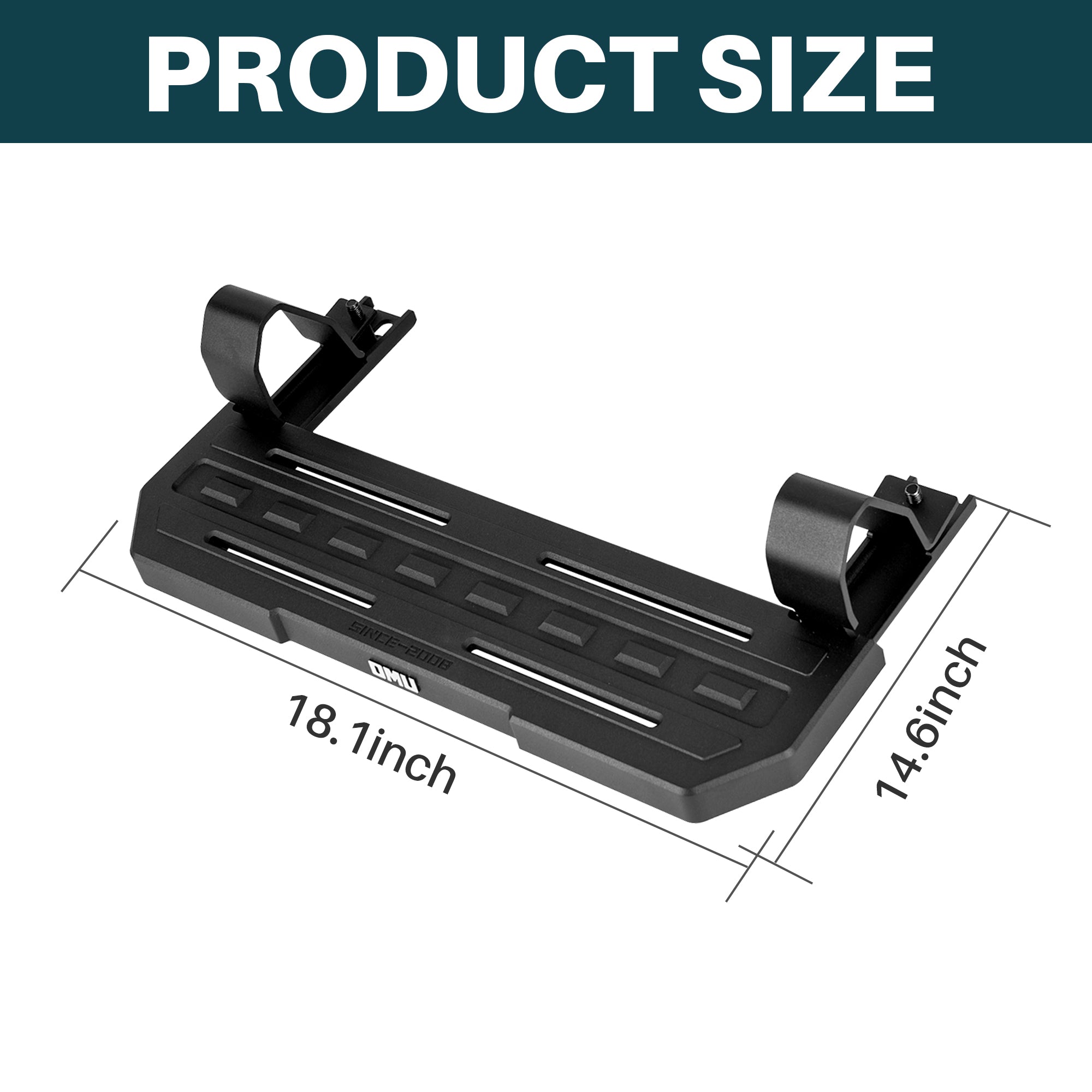Side Steps For 2018+ Wrangler JL 2 Doors (Rubicon only) with OEM Rock Rails
