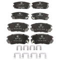 Front & Rear Ceramic Brake Pads For Chevrolet Equinox GMC Terrain 2010 - 2017