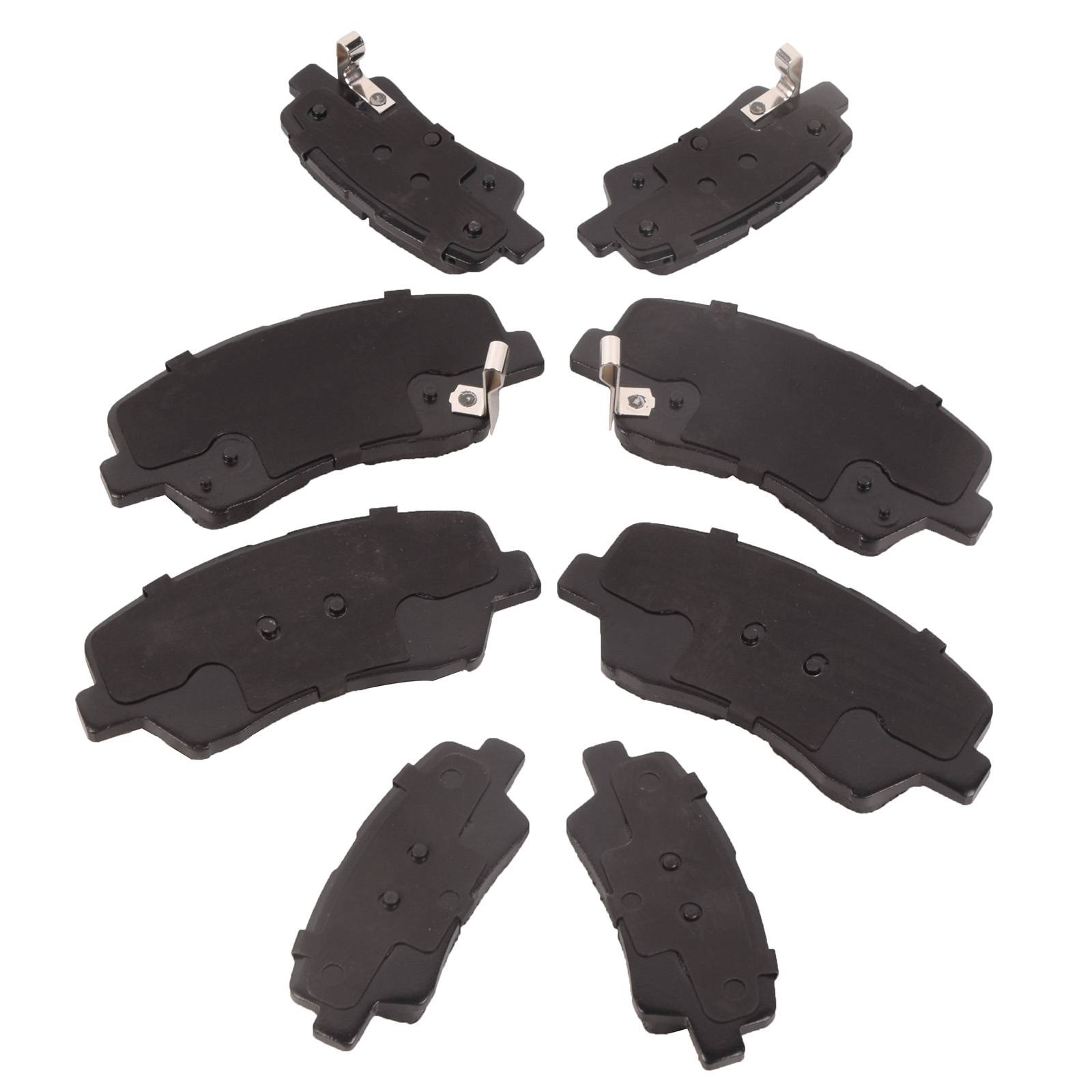 Front & Rear Brake Pads For 2013 - 2016 Hyundai Veloster Elantra D1544 D1543