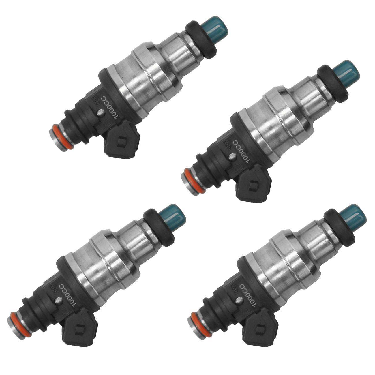 4 PCS 1000cc Fuel Injector Kit for Honda B16 B18 D16 F22 H22 VTEC