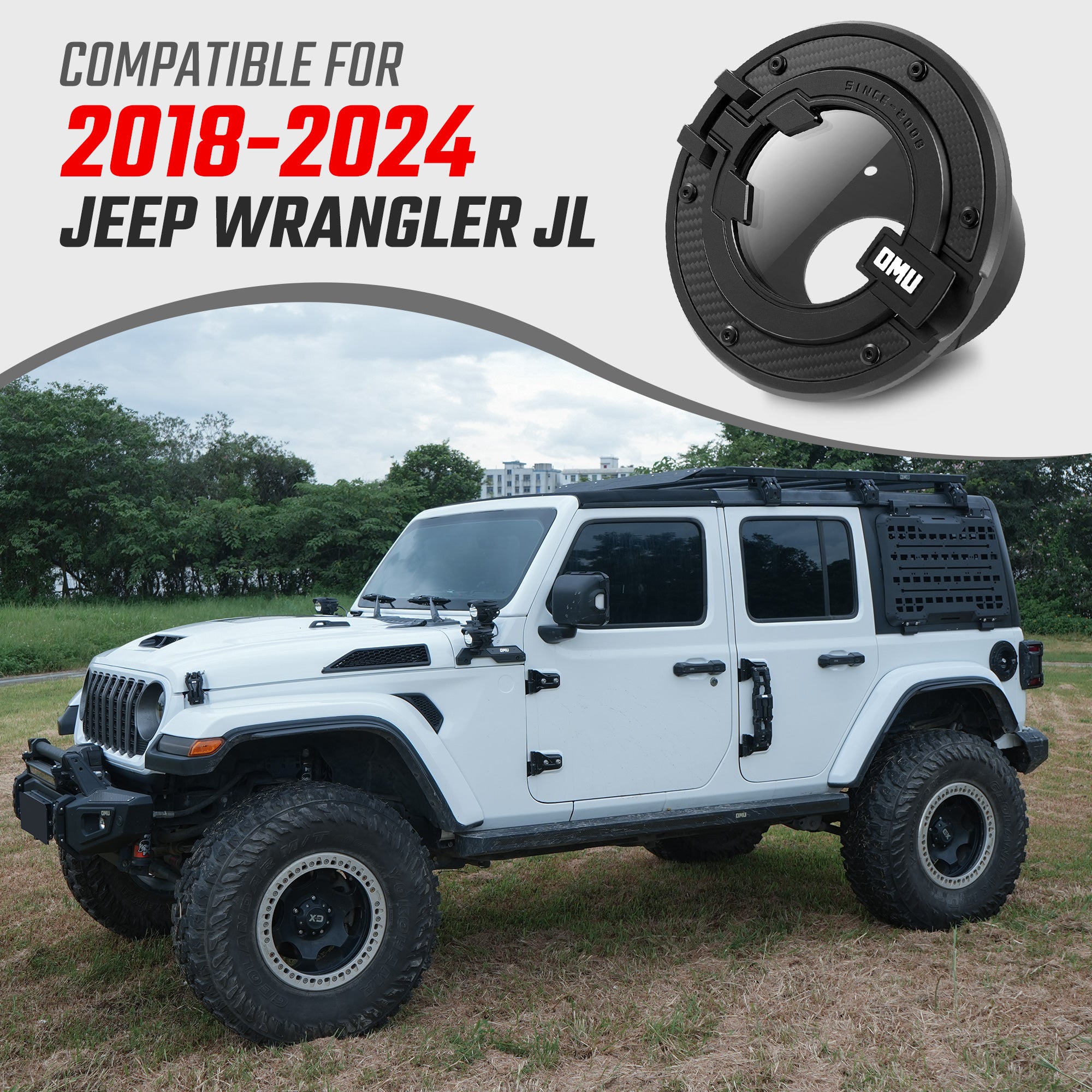 Capsule Gas Tank Cover For Jeep Wrangler JL 2018+