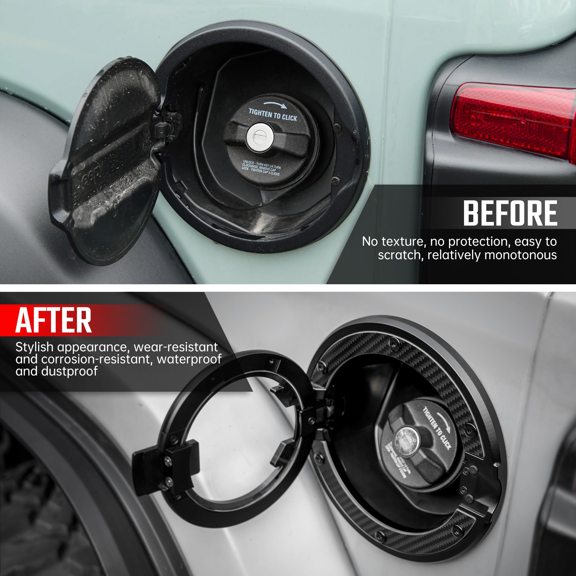 Capsule Gas Tank Cover For Jeep Wrangler JL 2018+