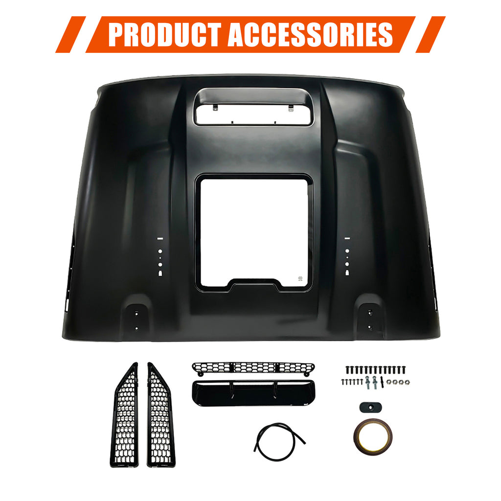 Replacement Hood Vented Heat Dispersion for 2007-2018 Jeep Wrangler