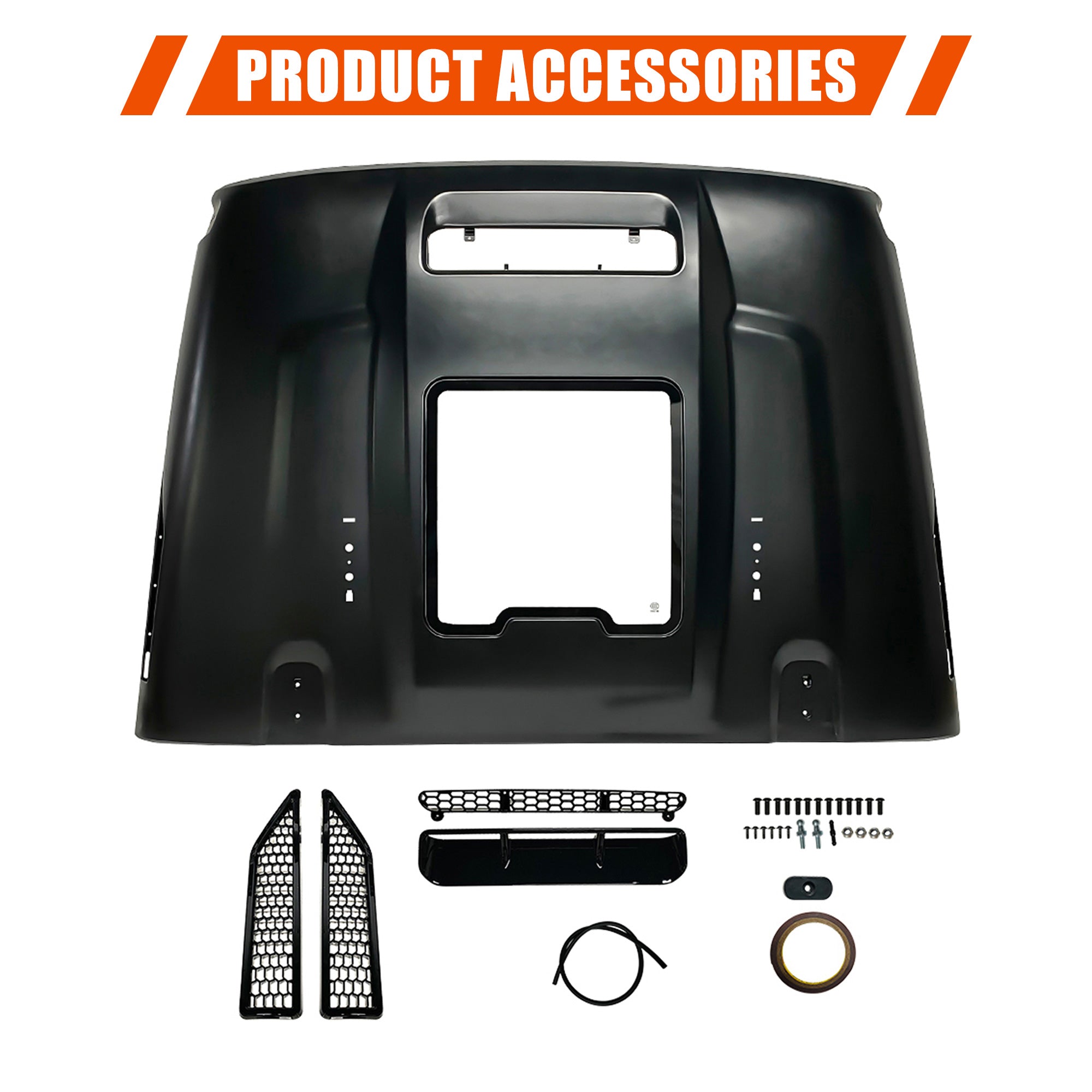 Replacement Hood Vented Heat Dispersion for 2007-2018 Jeep Wrangler