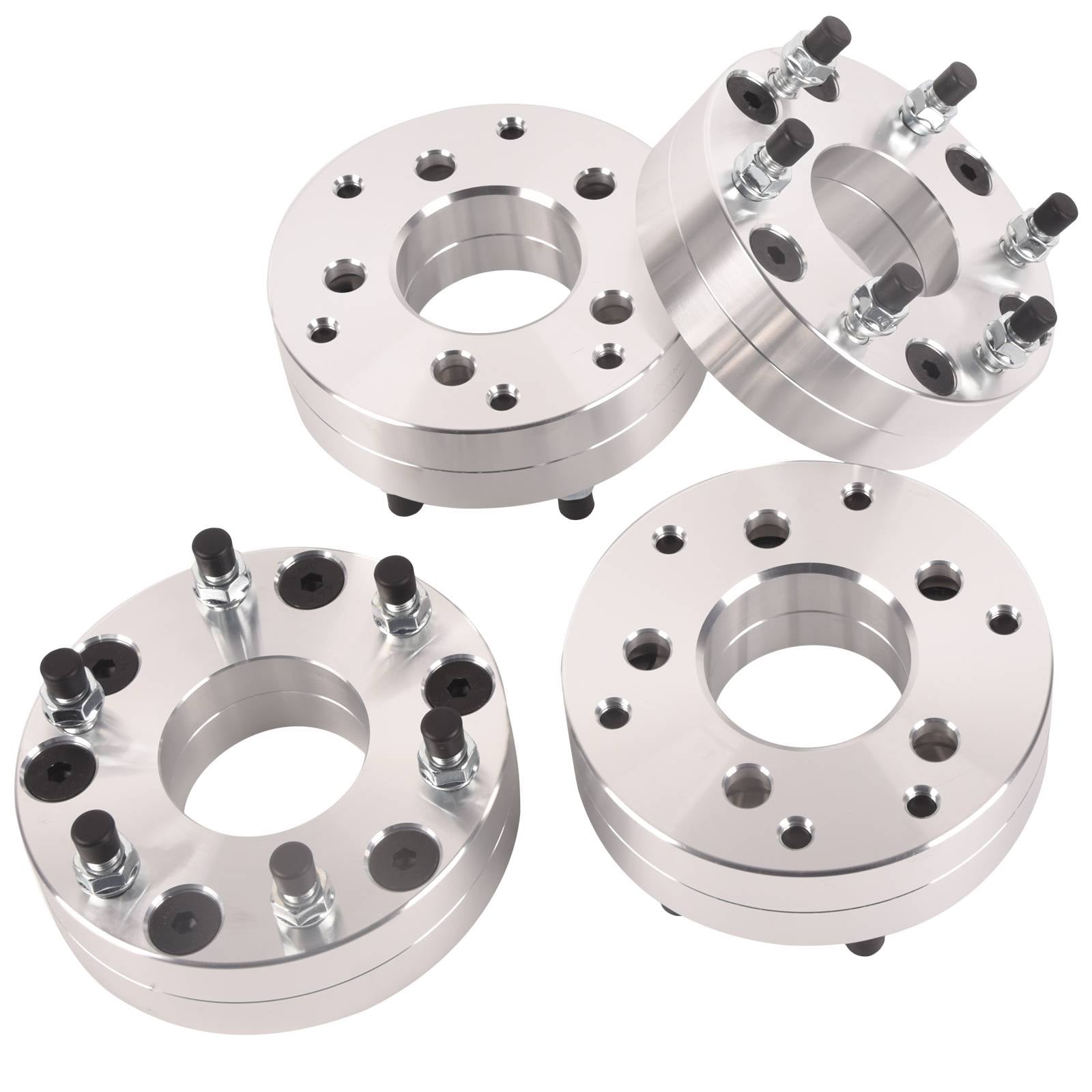 4Pcs 2in 5x4.5 to 6x5.5 Wheel Adapters 5 Lug to 6 Lug 12x1.5 For Toyota Tacoma