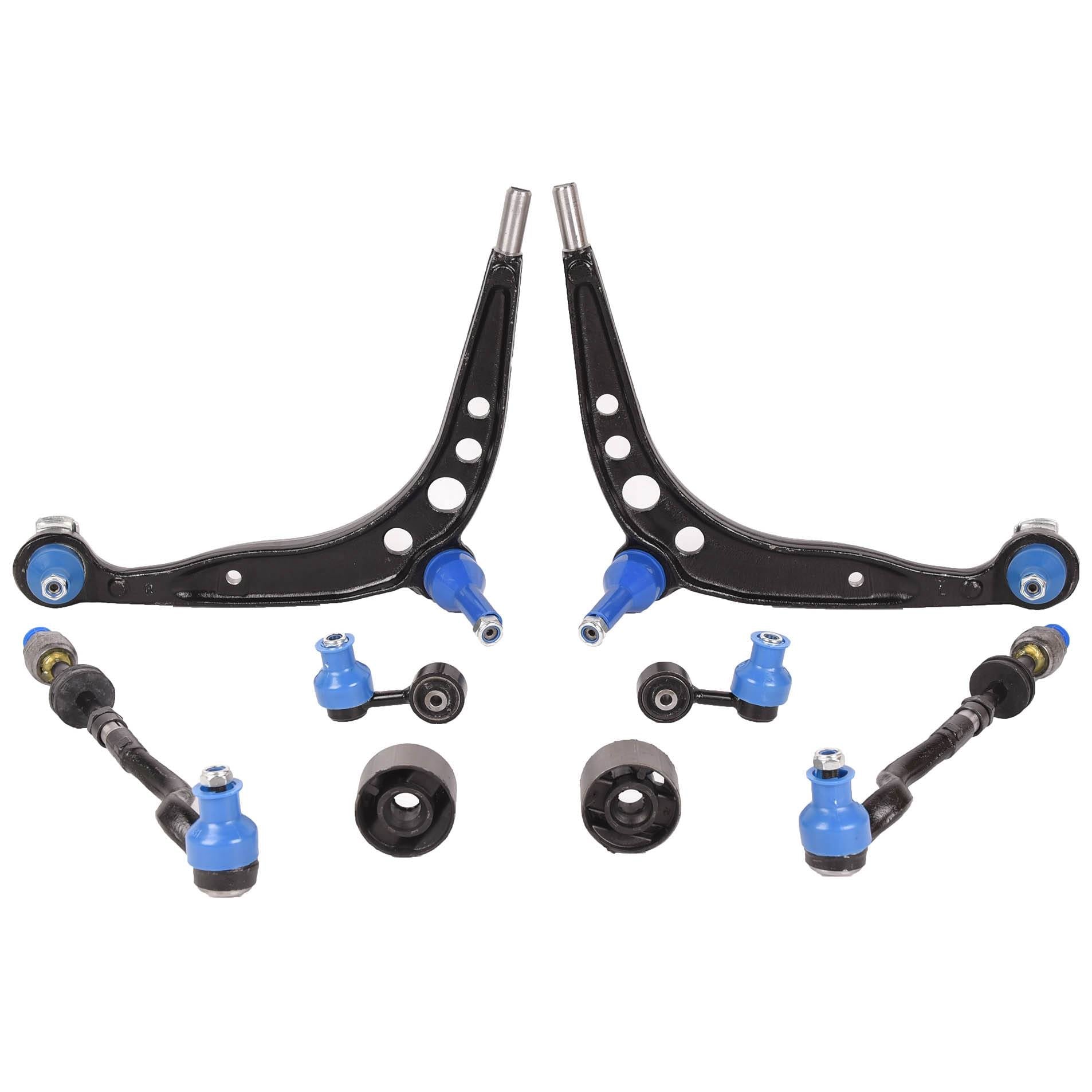 8Pcs For BMW E36 318i Z3 Lower Control Arm Tie Rods Sway Bar Links Bushings