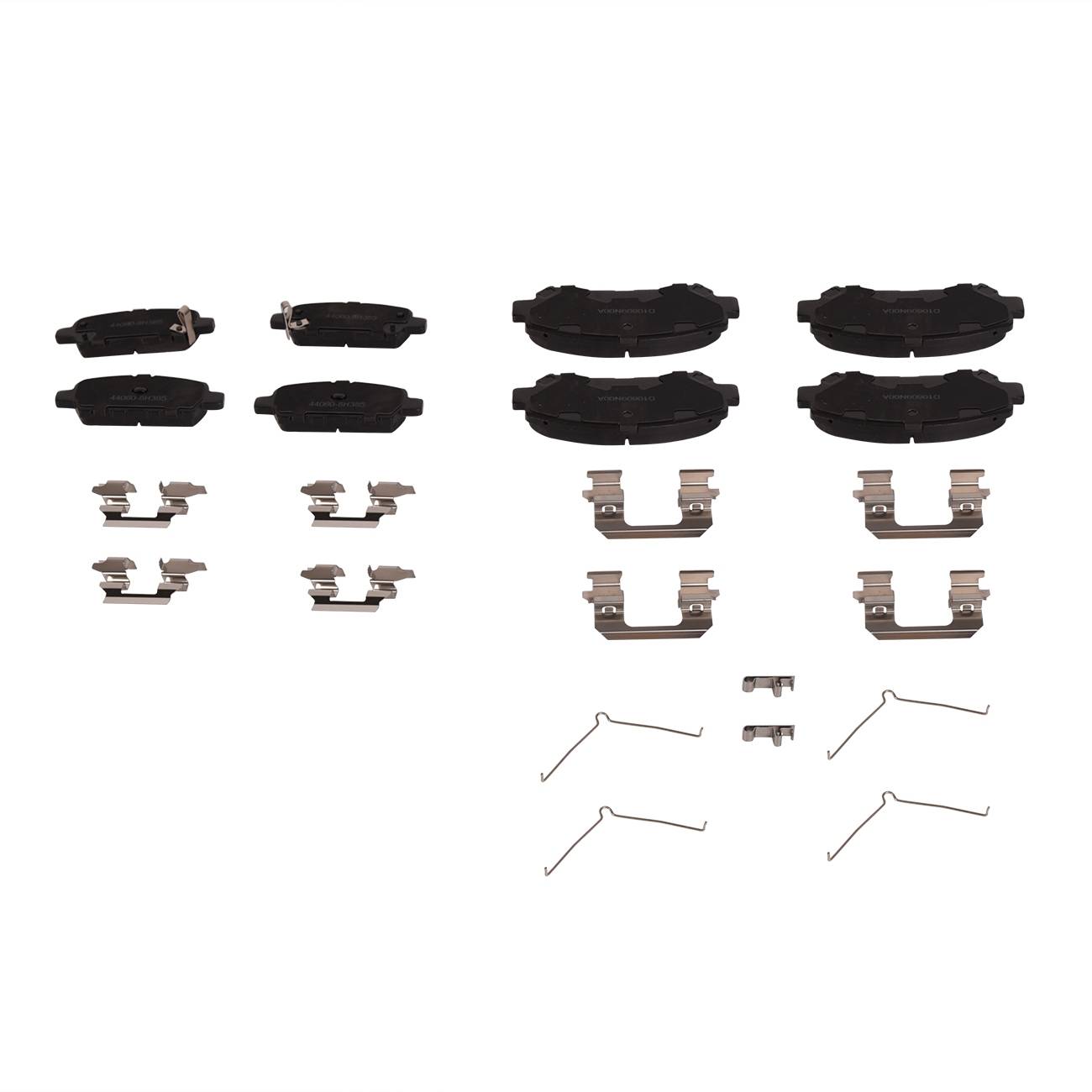 8Pcs Front & Rear Left & Right Ceramic Brake Pads Set For Nissan Maxima Sentra