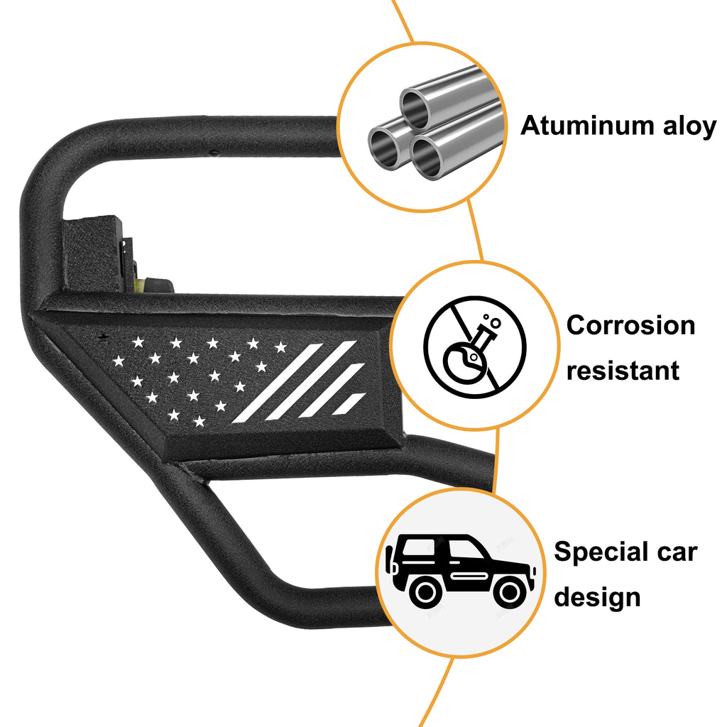 Tubular Doors with Mirror for 2007-2017 Jeep Wrangler JK 4 Door