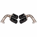 LH&RH Decoration Tube Pipe For 2018-2024 Porsche Cayenne 3.0L Stainless Steel