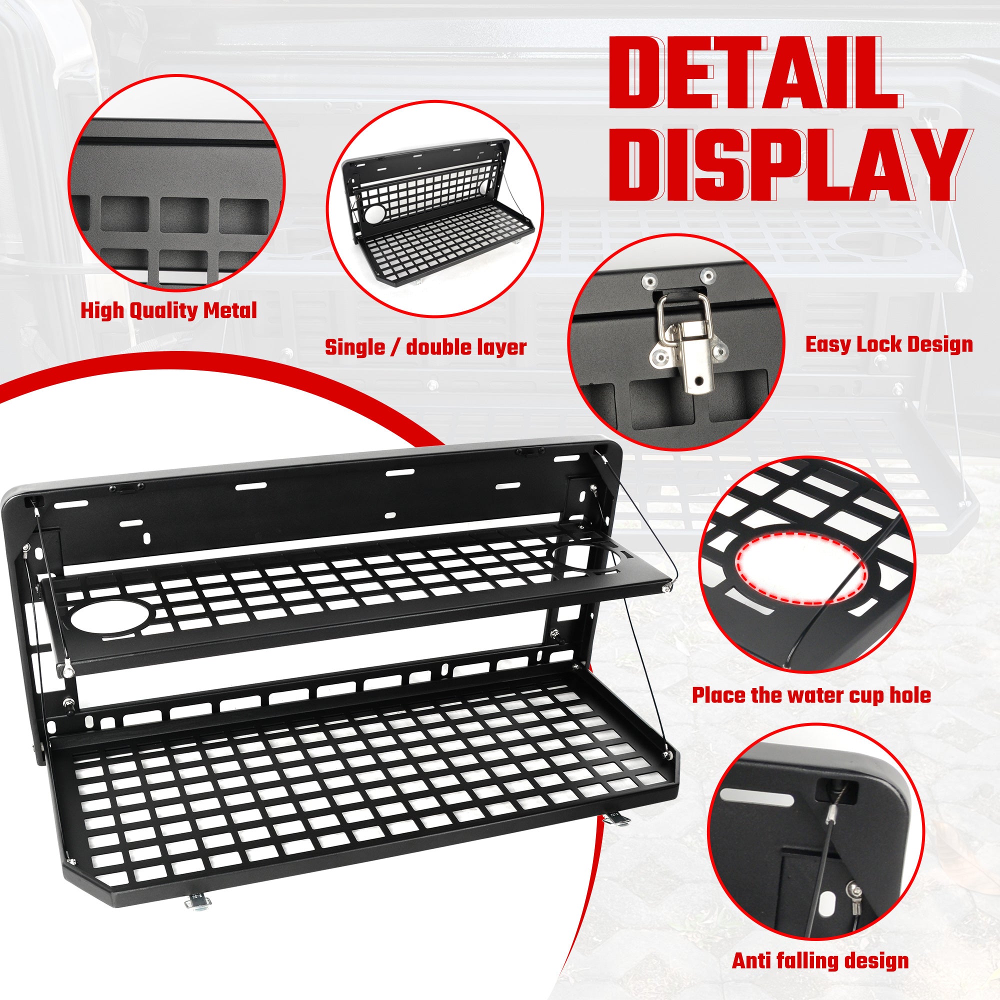 Tailgate Table for 2007-2025 Wrangler