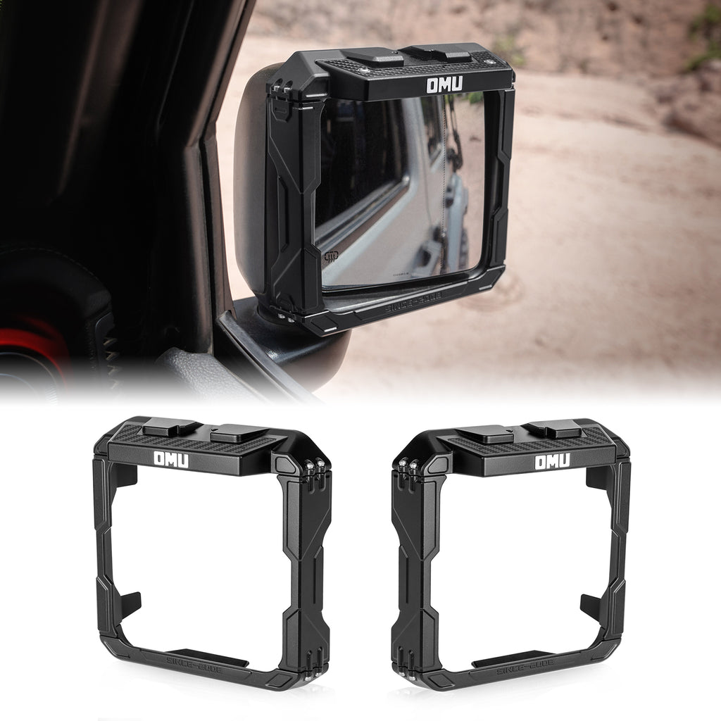 Mirror Rain Shield Frame For 2018-2025 Wrangler JL & 2020-2025Wrangler Gladiator