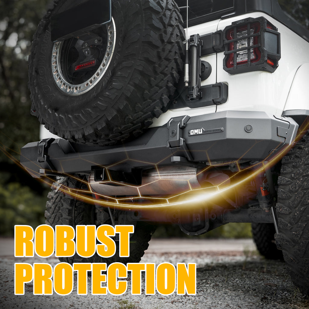 Steel And Aluminum Rear Bumper For Jeep Wrangler JL 2018+
