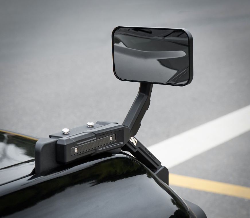 Aluminum Hood Side Auxiliary Fender Mirror Compatible with 2021+ Ford Bronco