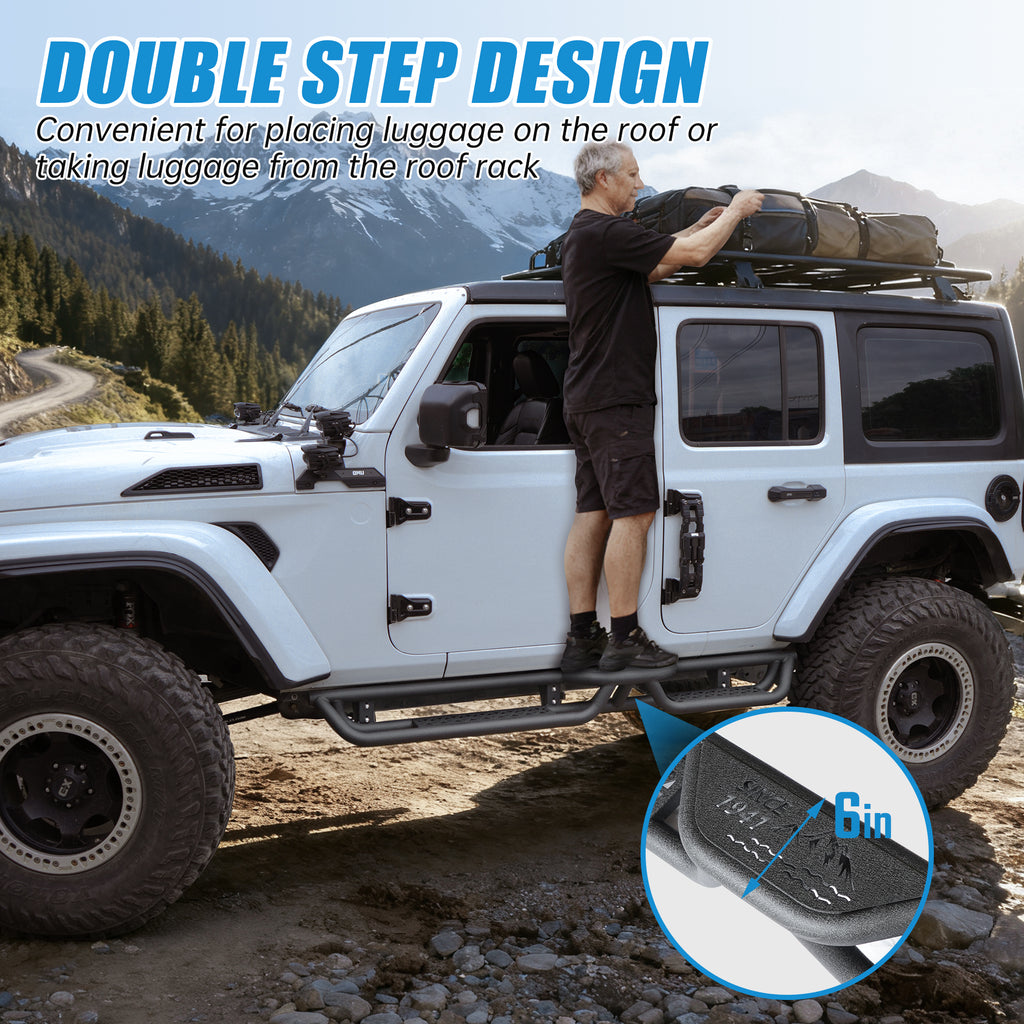 Running Boards Compatible with Jeep Wrangler JL