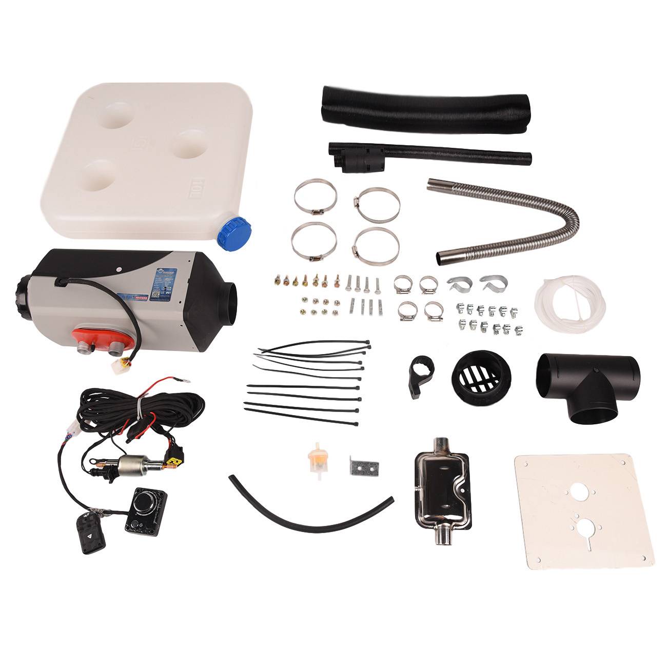 New 5KW 12V Upgrade Diesel Air Heater Kit Thermostat For Truck Boat Car Bus