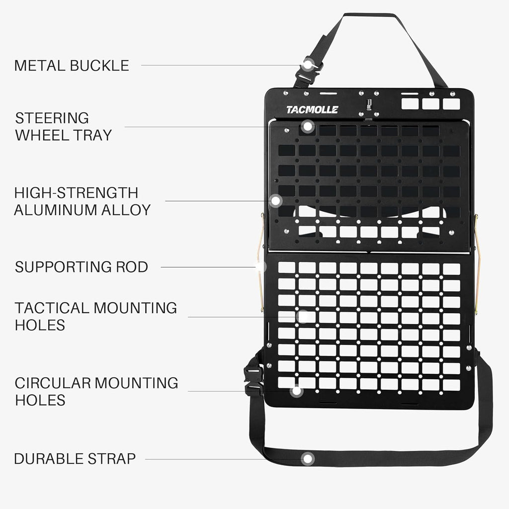 Tacmolle Innovative Dual-Tray Car Organizer