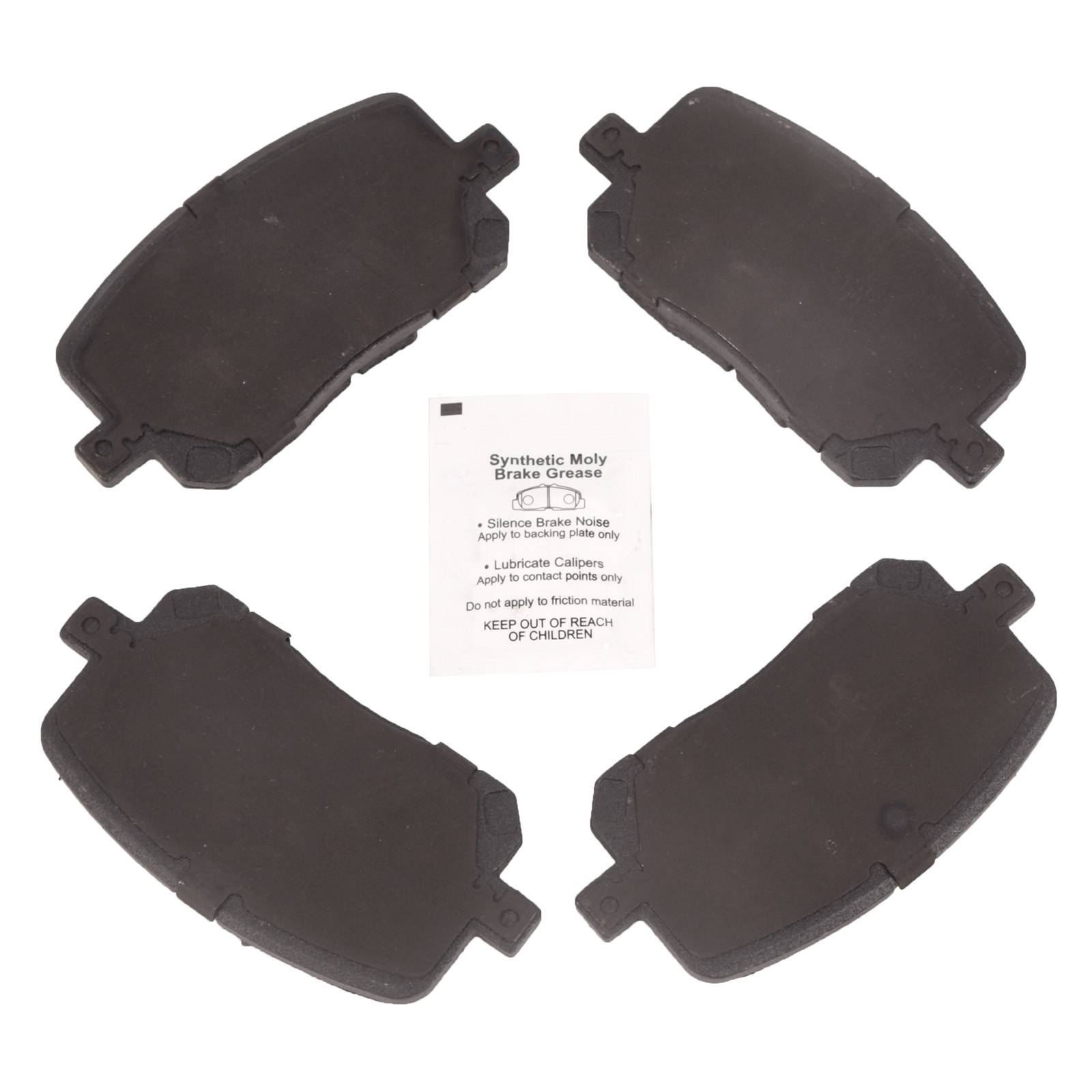 4PCS Front Ceramic Disc Brake Pads Set For 2003-2008 Toyota Corolla Matrix