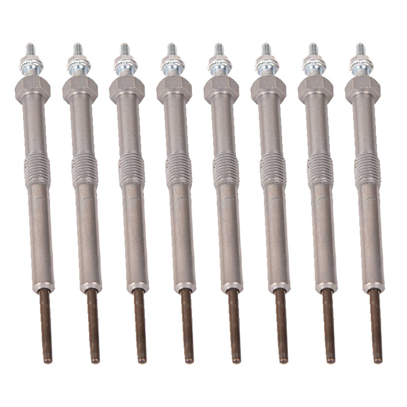 8Pcs Glow Plug 12639701 Fits GM LMM LML LBZ Silverado Sierra Duramax 6.6L Diesel