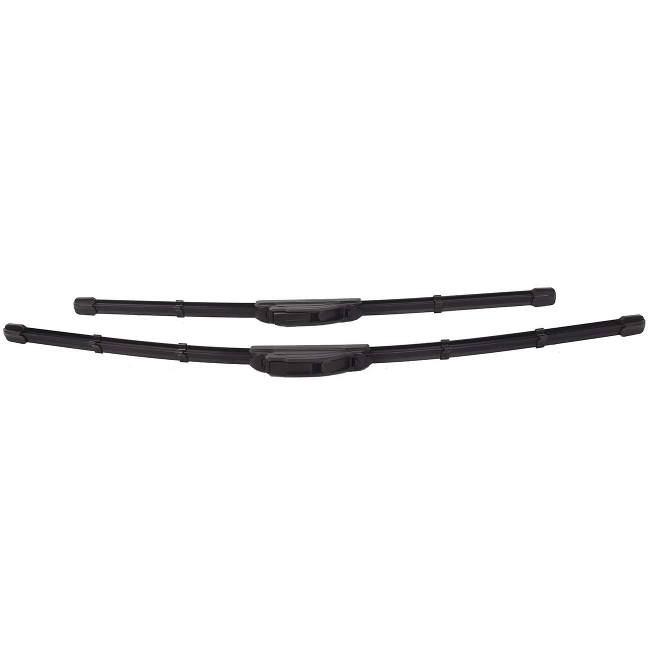 5Min Dry Brush Coating Clearer Vision In Rainy Days 24in +19in Black Wiper Blade