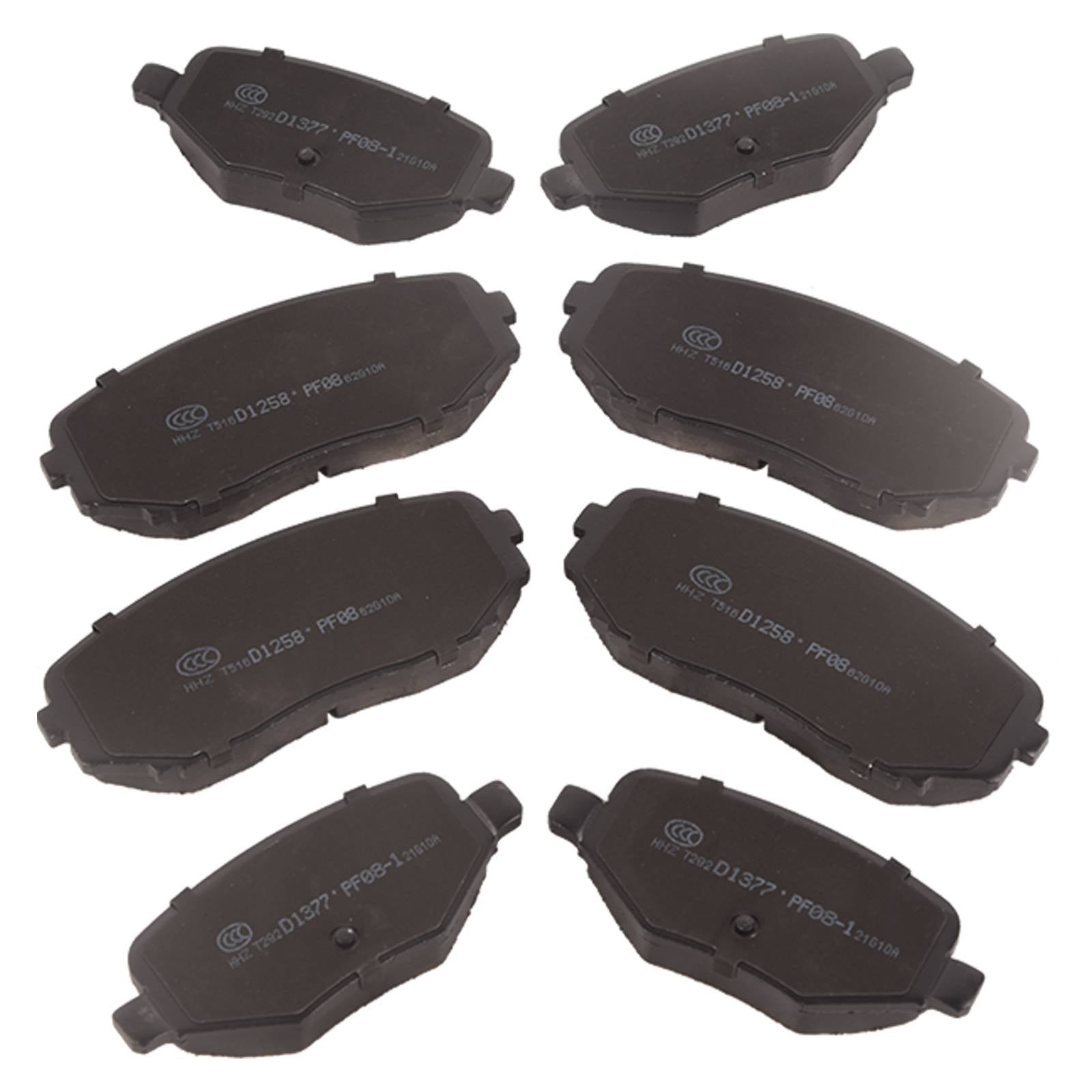 Front & Rear Ceramic Brake Pads Kit for Ford Edge Lincoln MKT Mazda CX-7 CX-9