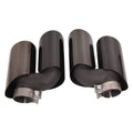 PAIR 2.0T Exhaust Pipe Tail Throat Muffler Pipe For Porsche Macan 2019 2020 2021