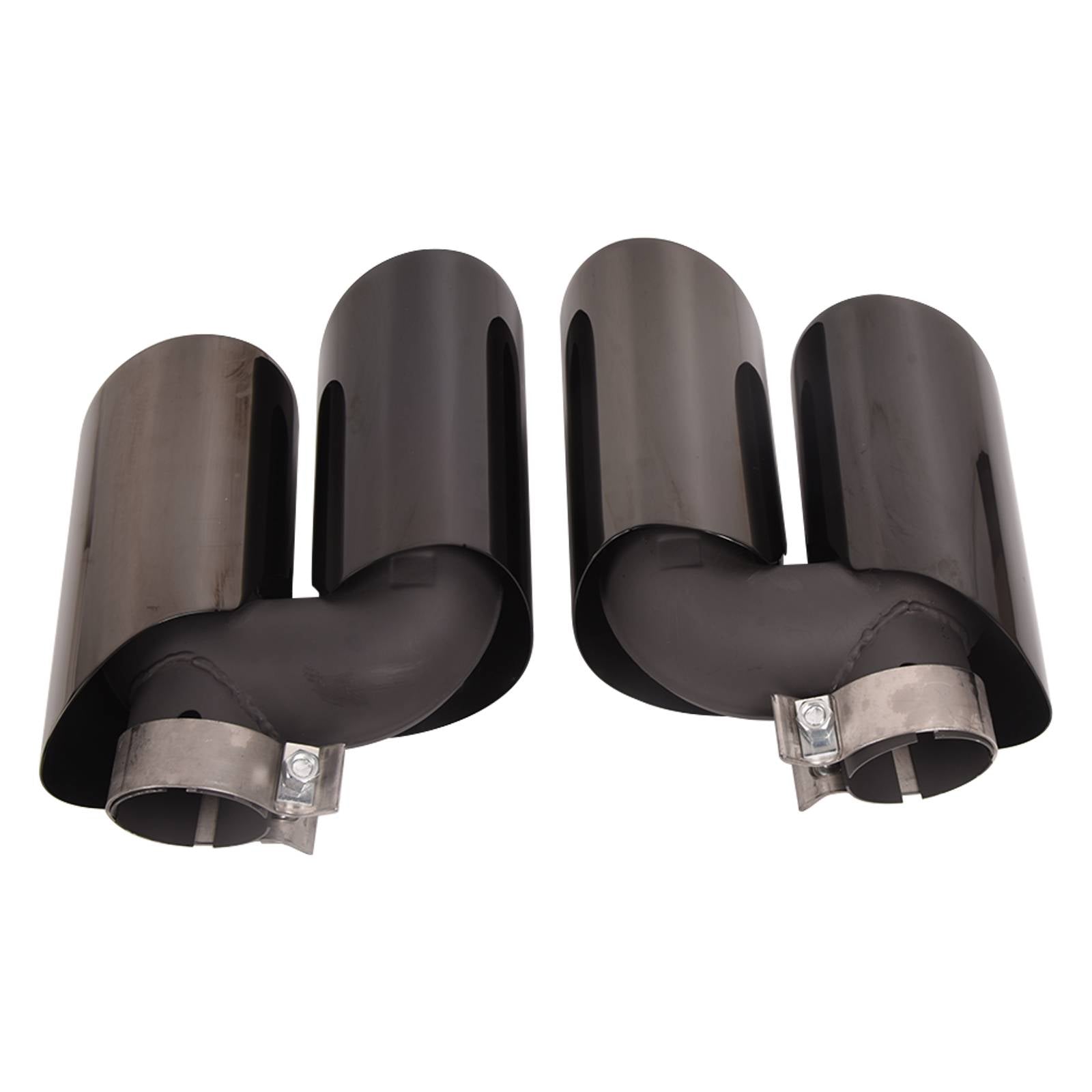 PAIR 2.0T Exhaust Pipe Tail Throat Muffler Pipe For Porsche Macan 2019 2020 2021