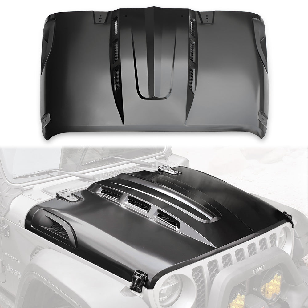 Hood Compatible with 2018+Jeep Wrangler