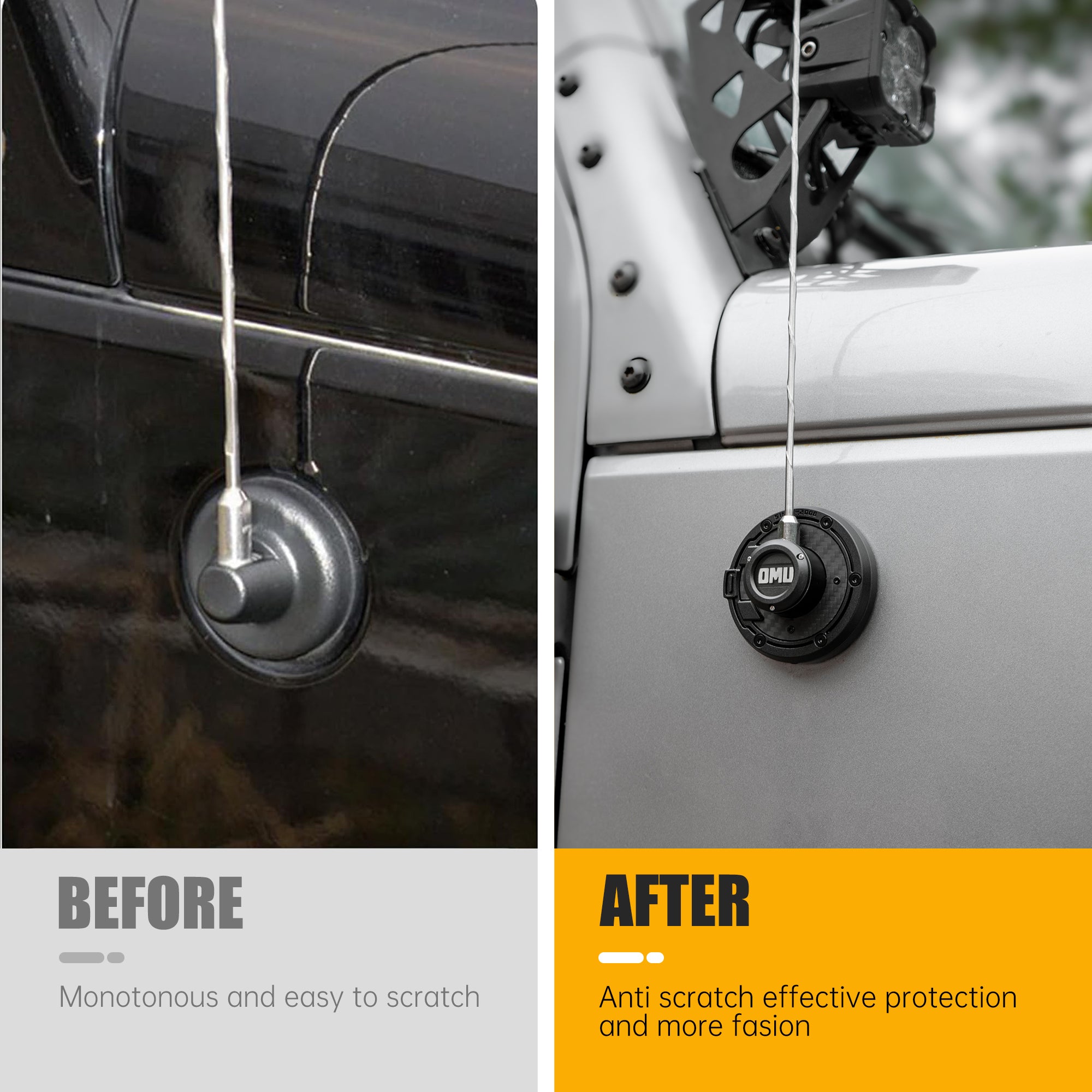 Antenna Base Cover For Jeep Wrangler 2007+ Jeep Gladiator2020+