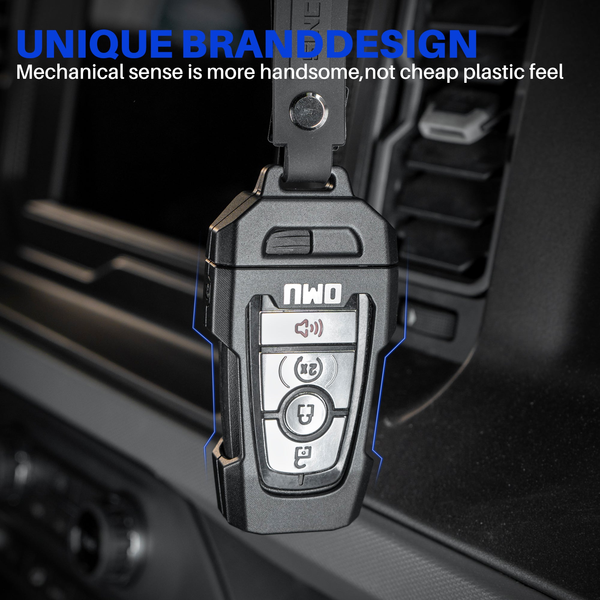 Aluminum Key Case for 2010+ Ford Bronco, F-150, Raptor