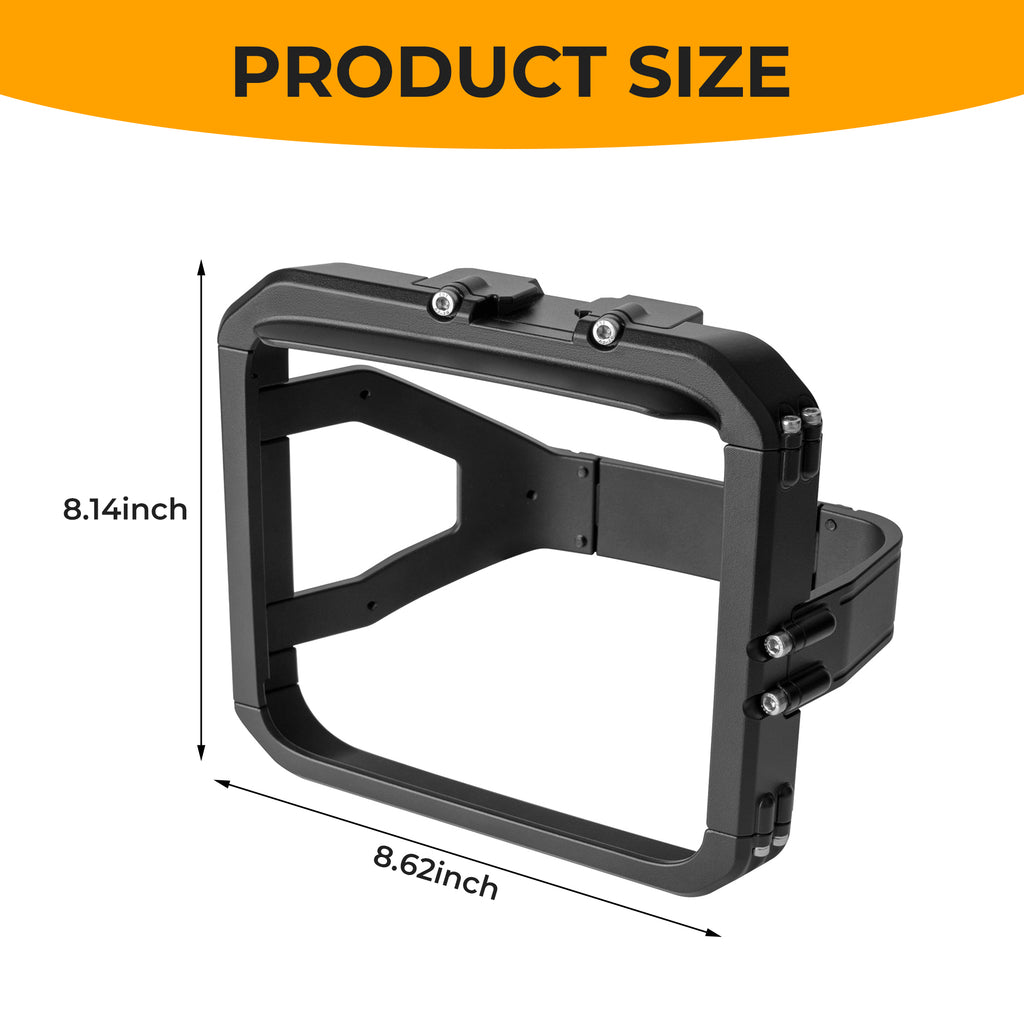 Rearview Mirror Rain Shield Frame For 2007-2018 Jeep Wrangler JK
