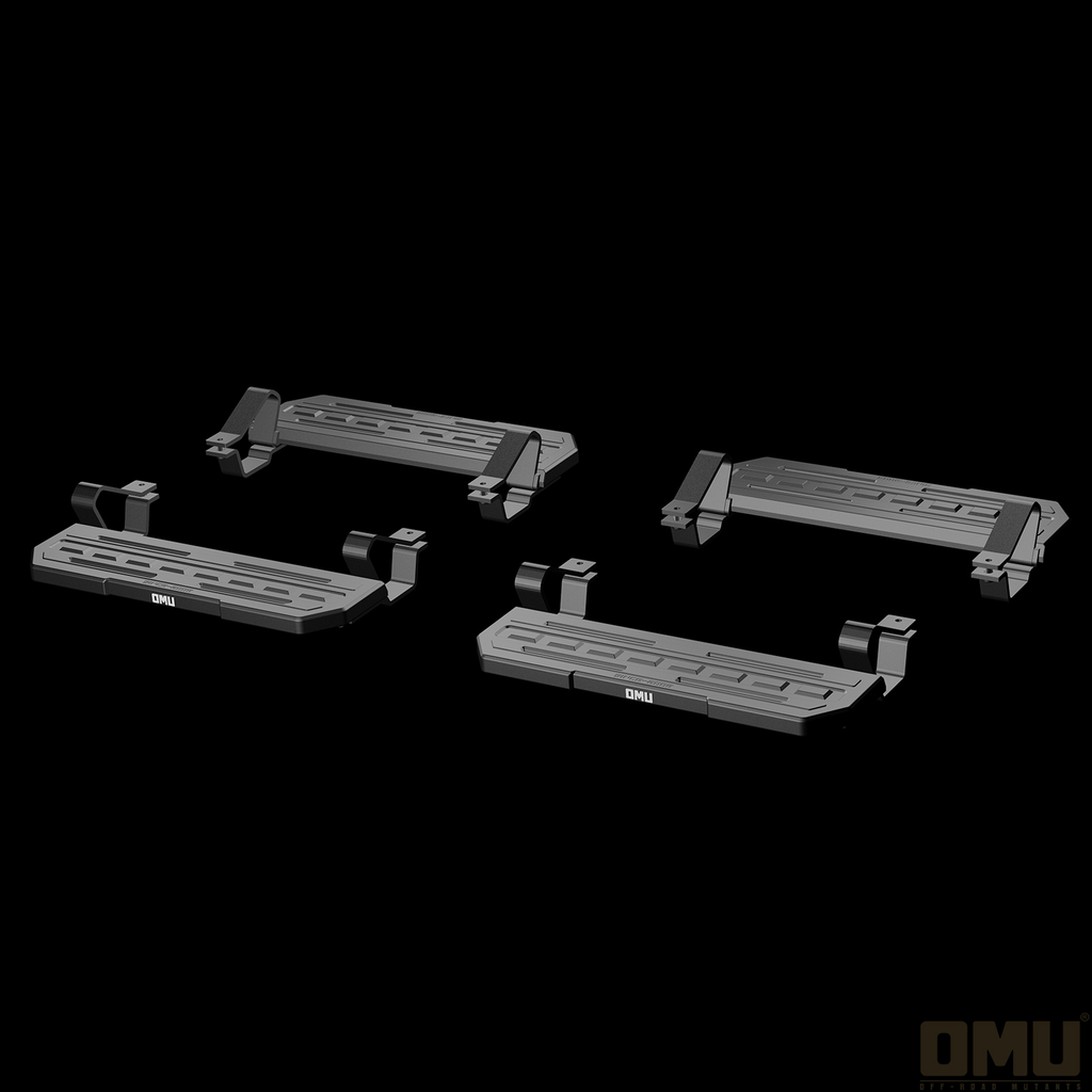 Running Board Side Step For 2021+ Ford Bronco 4 Doors with OEM Rock Rails