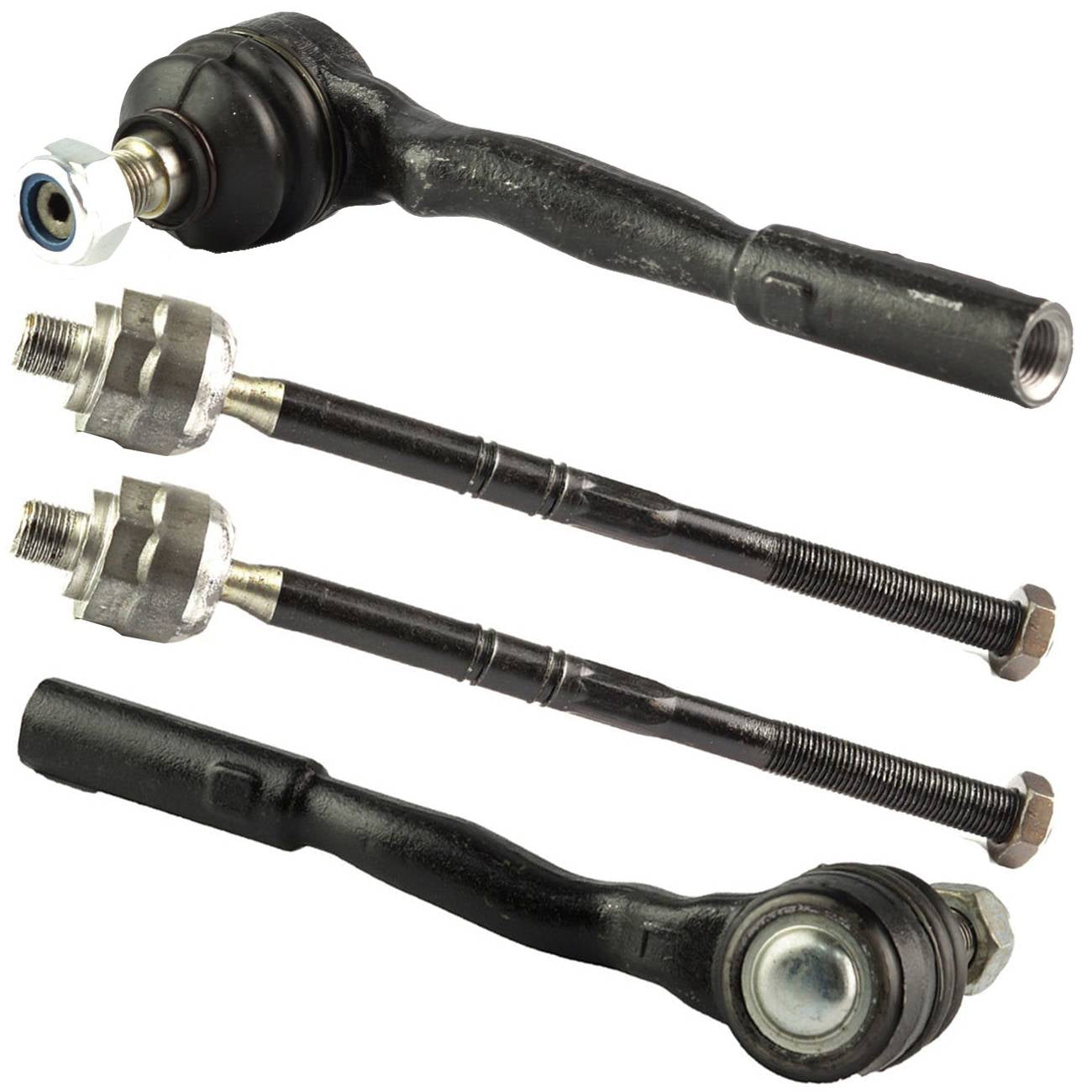 4Pcs Front Inner &Outer Tie Rod End Kit Fits Mercedes-Benz E320 E350 E500 CLS550