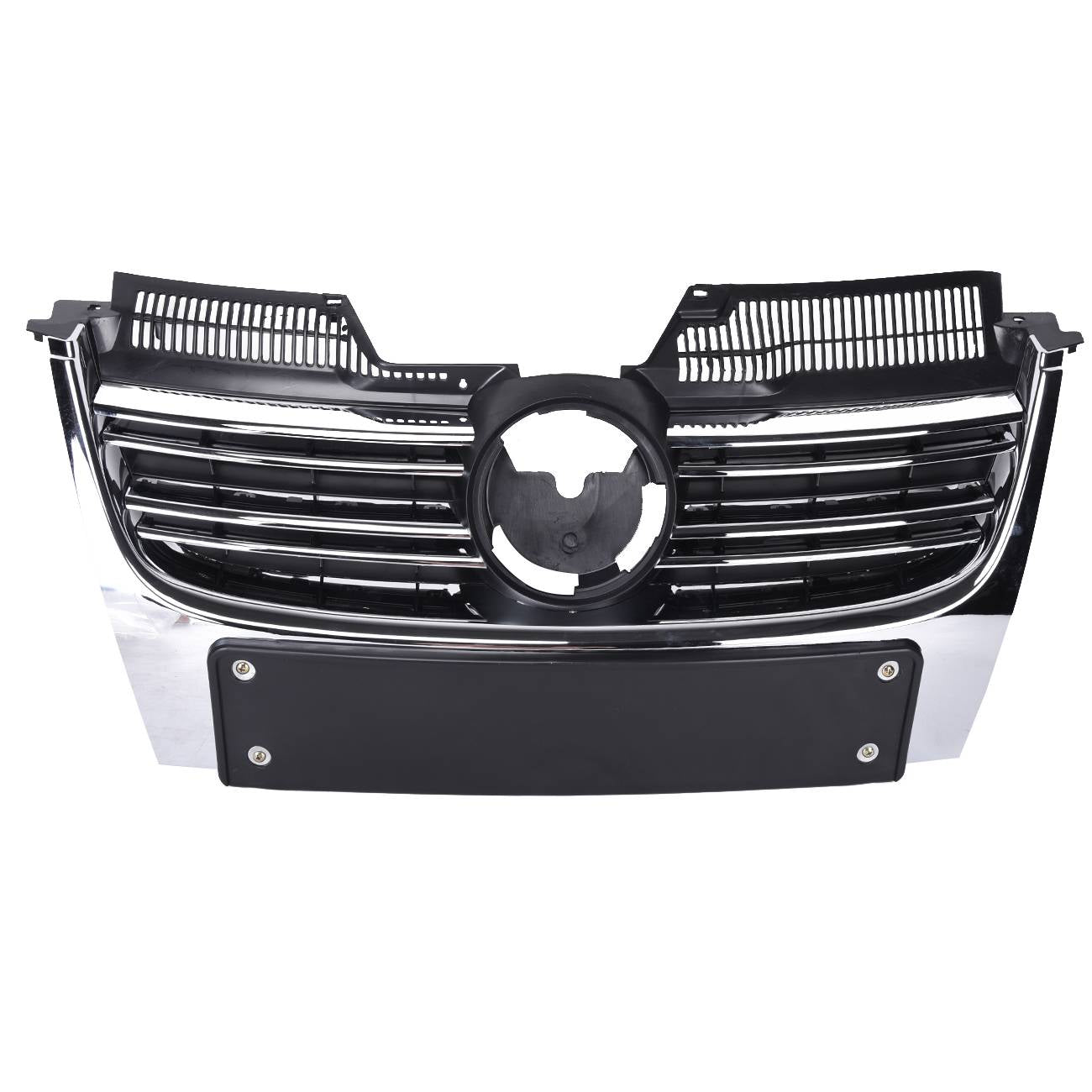 Front Bumper Center Grille & License Bracket & Molding Trim for VW Jetta 05-10