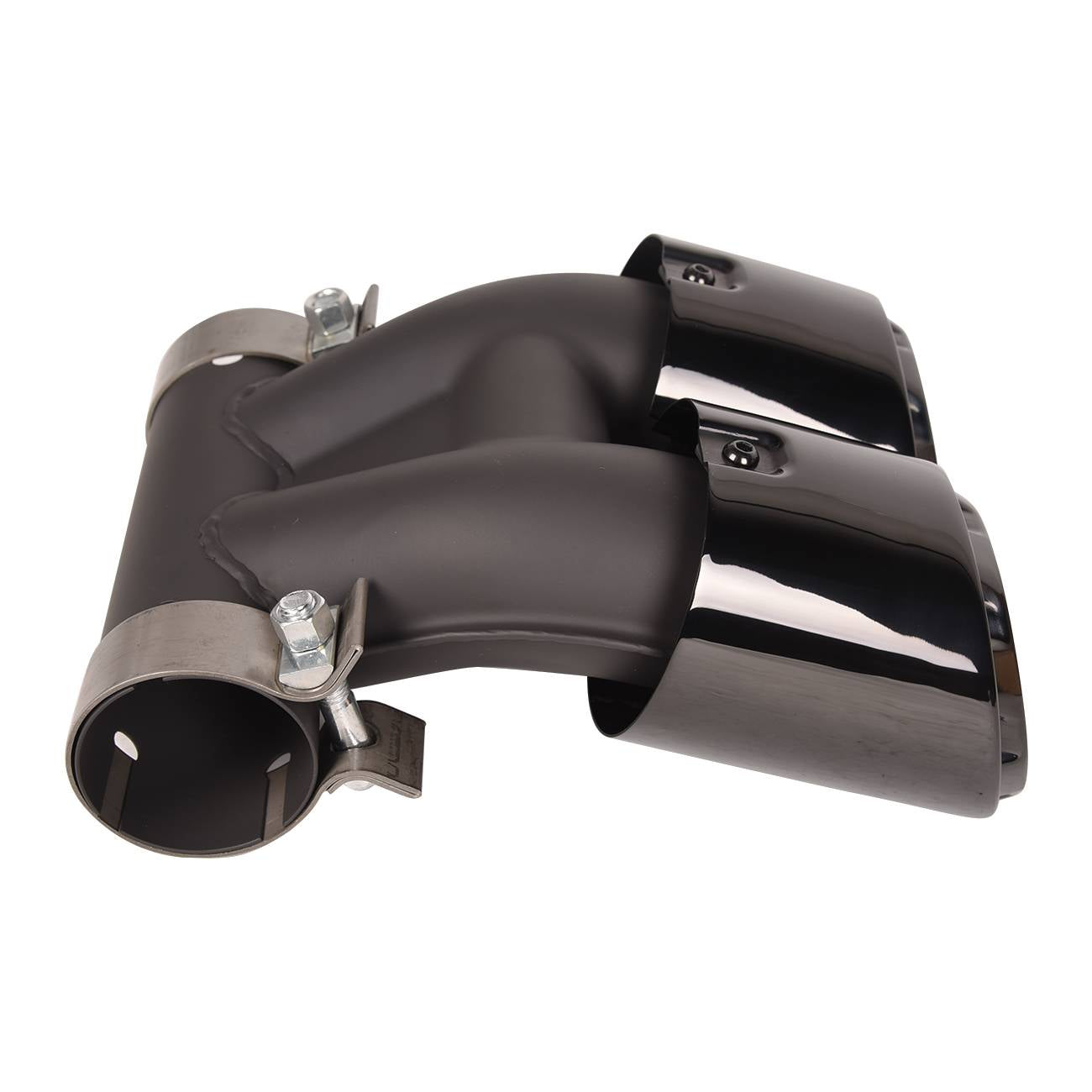 Glossy Black Stainless Steel Exhaust Muffler Pipe For 2015+ Porsche Cayman 718