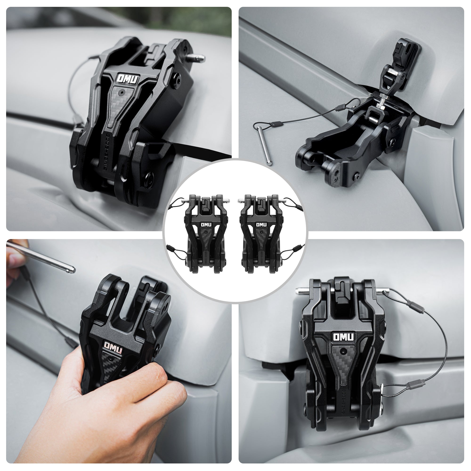 Hood Latch Lock Catch Compatible with 2007-2017 Jeep Wrangler JK/JKU