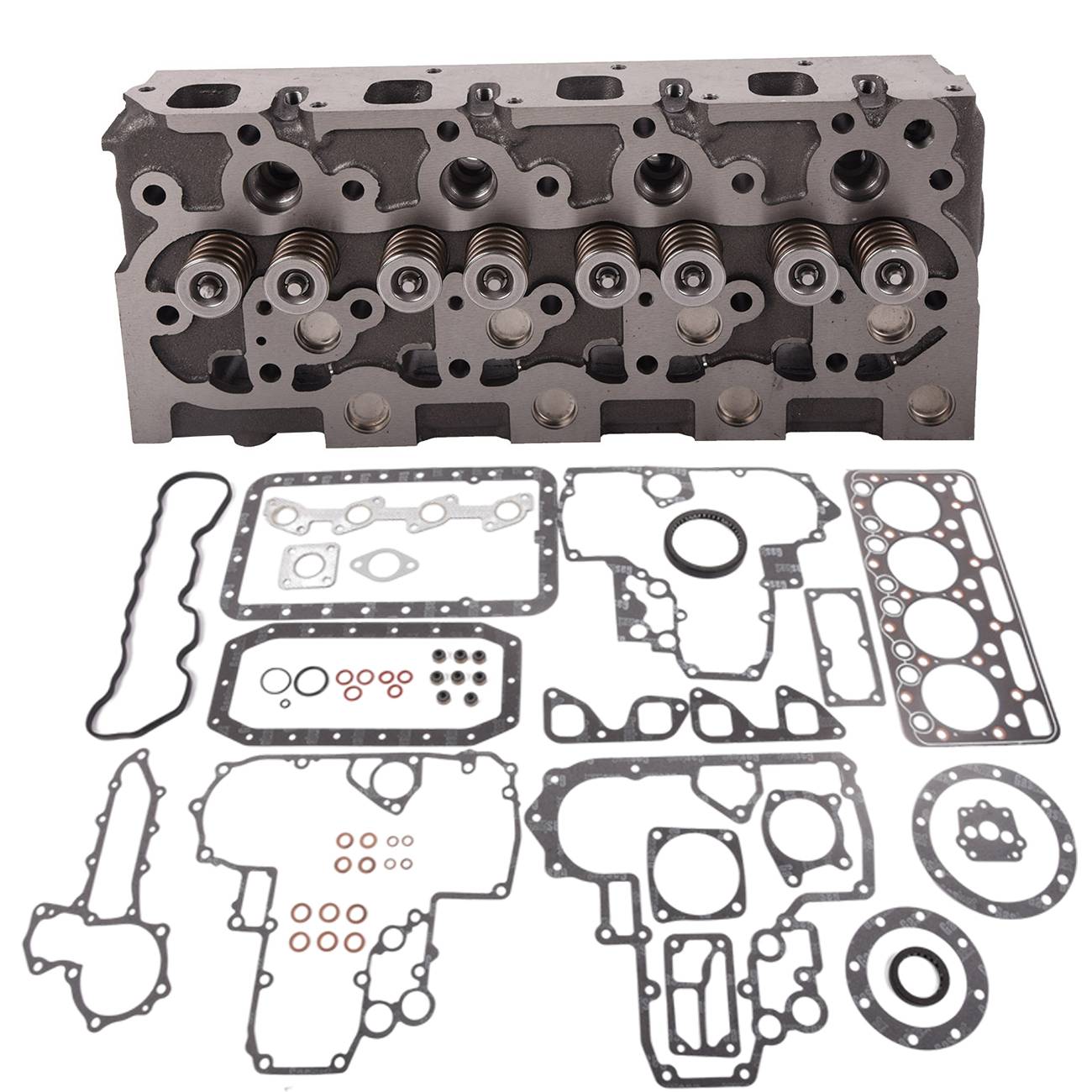 15476-03040 V1902 Cylinder Head w/ Gasket For Kubota Holland L553 L555 Thomas