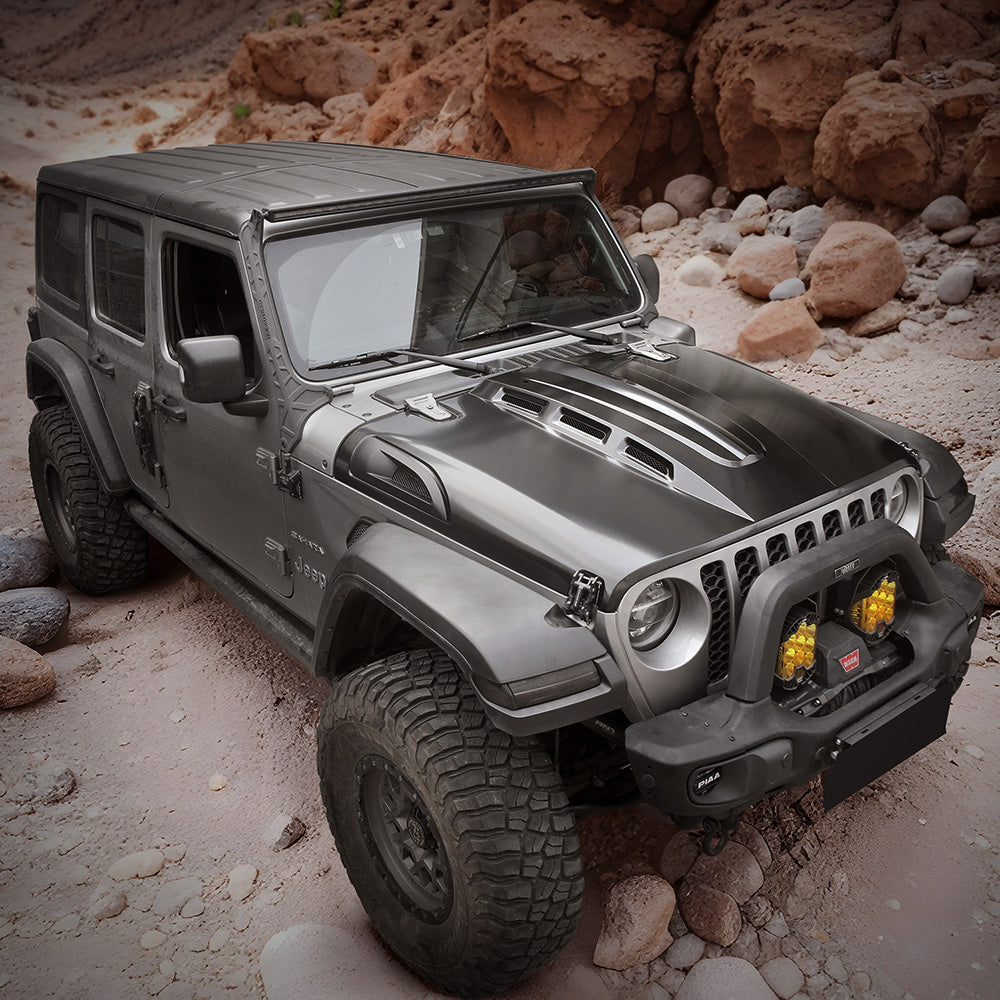 Hood Compatible with 2018+Jeep Wrangler
