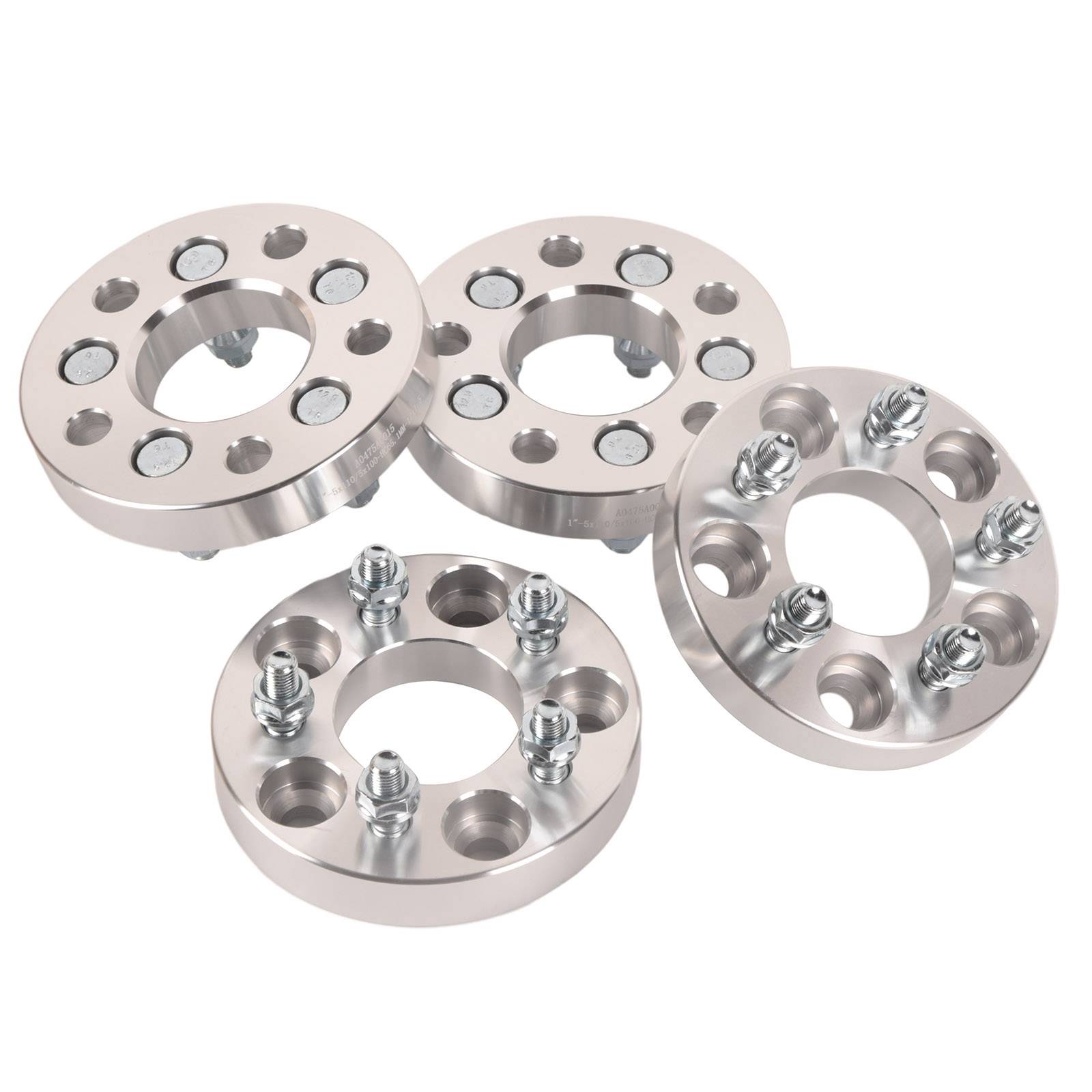 4Pcs 1in Thick 5x110 to 5x100 Wheel Spacer Adapters For Chevy/Saturn/Pontiac