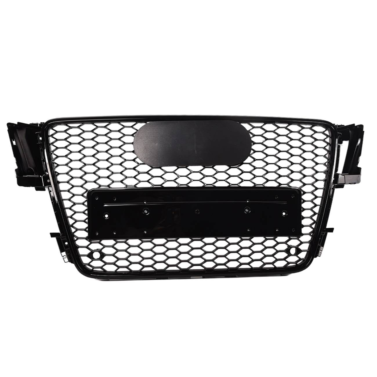 For 2008-2012 Audi A5/S5 B8 8T Front Mesh RS5 Style Bumper Hood Hex Grille Black