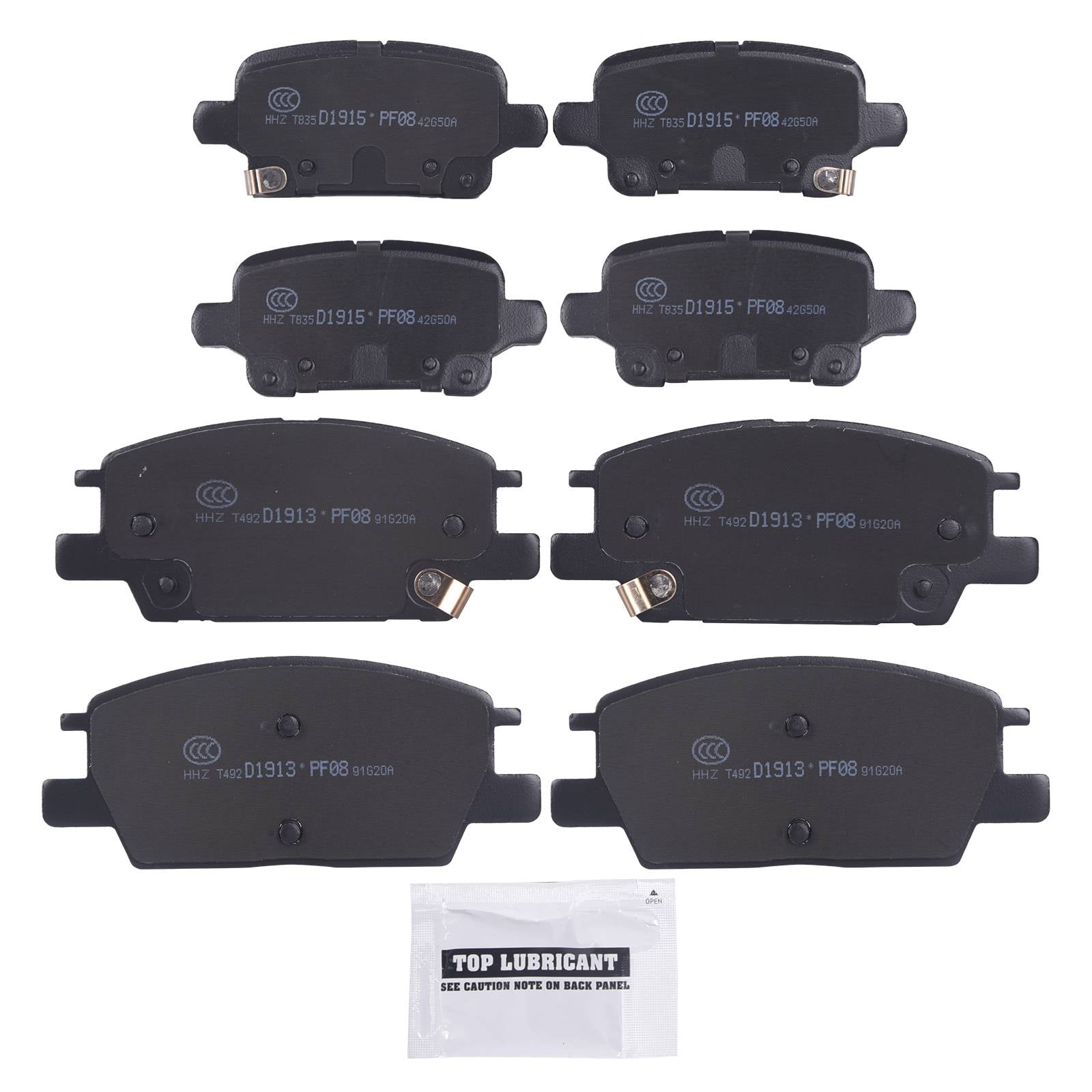 8X Front Rear Ceramic Disc Brake Pad Kit for Buick Regal Chevrolet Equinox GMC