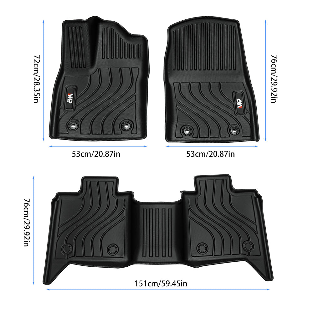 Floor Mats Fit for Toyota Tundra CrewMax Cab 2022-2025